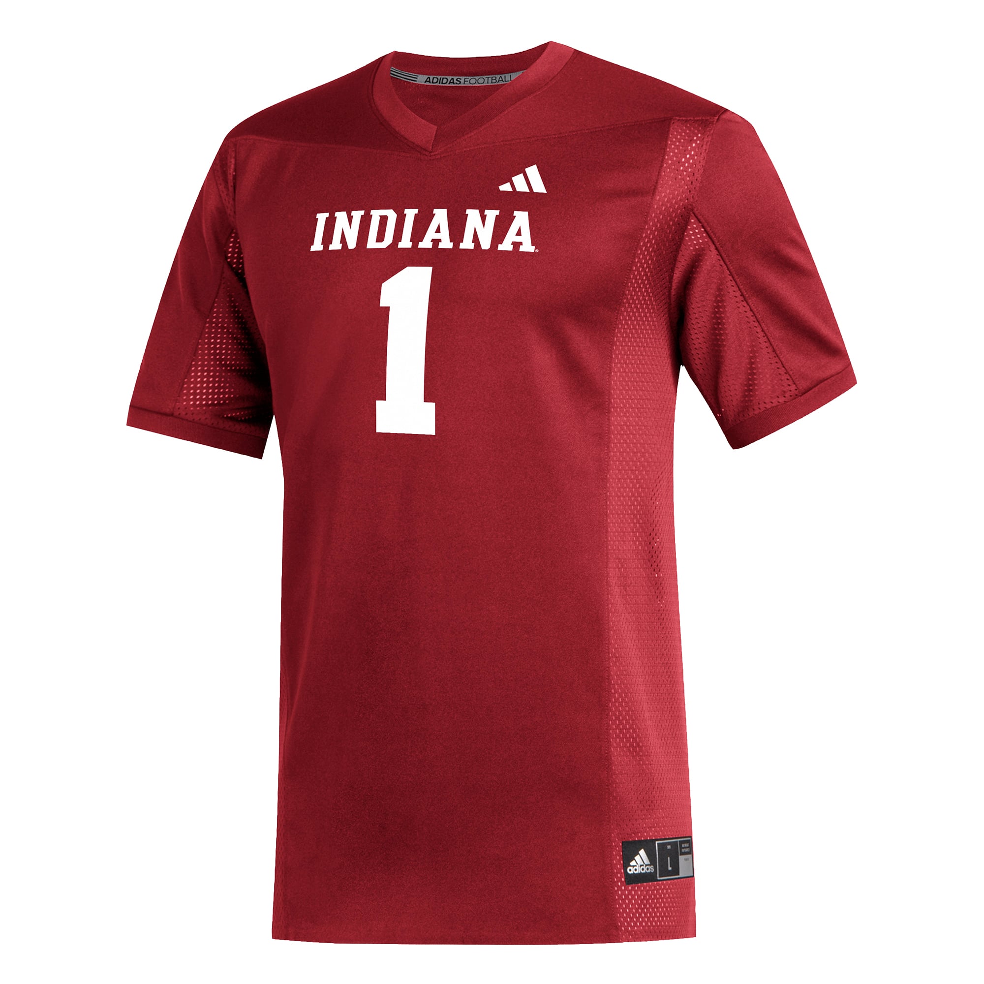 #1 Indiana Hoosiers Football Jersey Crimson - front view