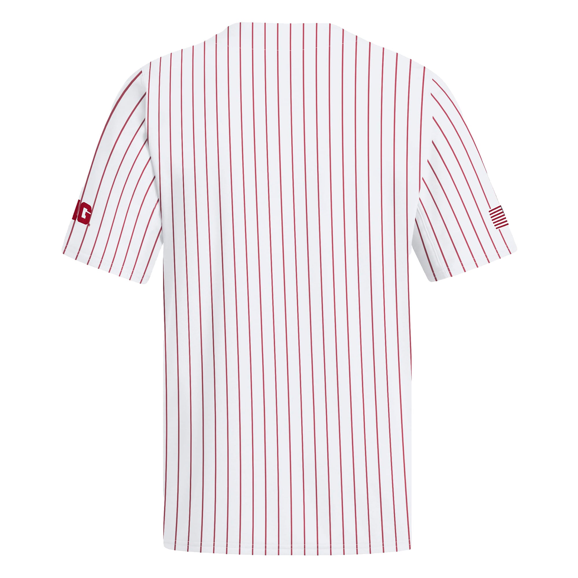 Indiana Hoosiers Home Baseball Jersey White - back view