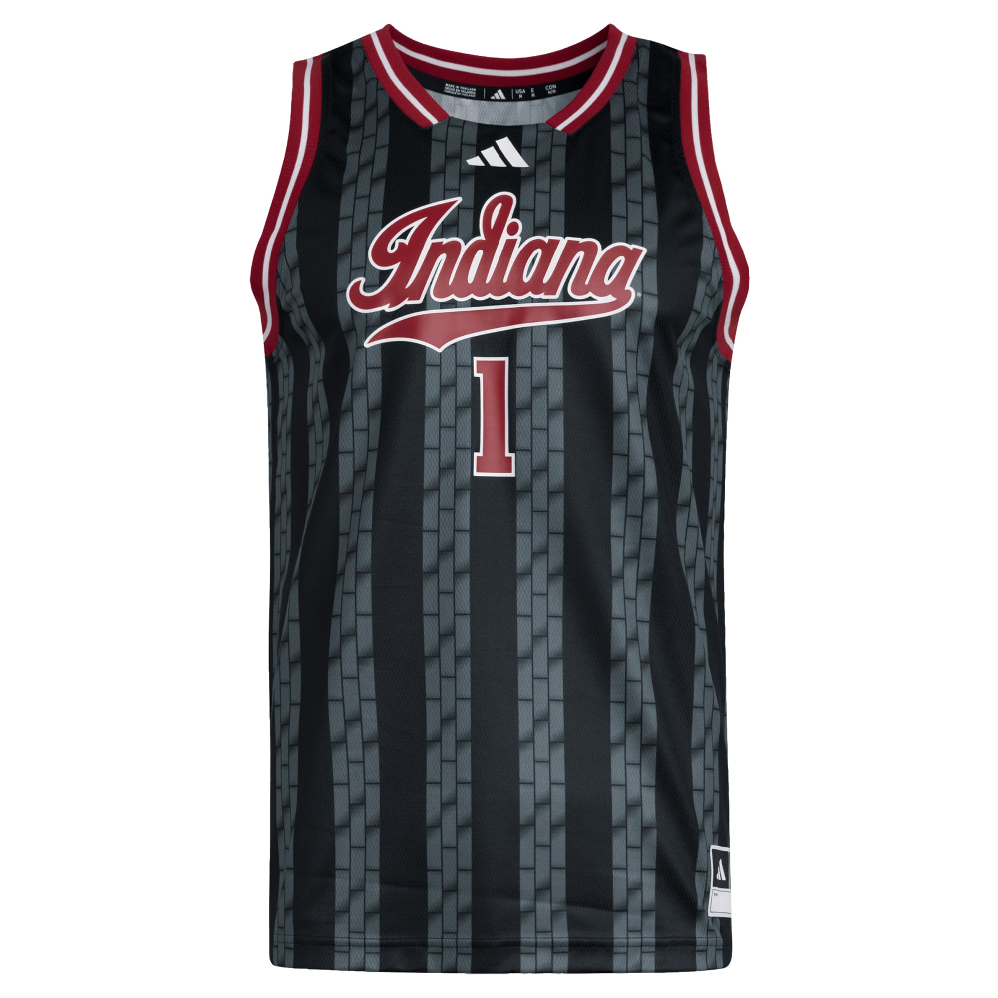 #1 Indiana Hoosiers Jersey Black - front view