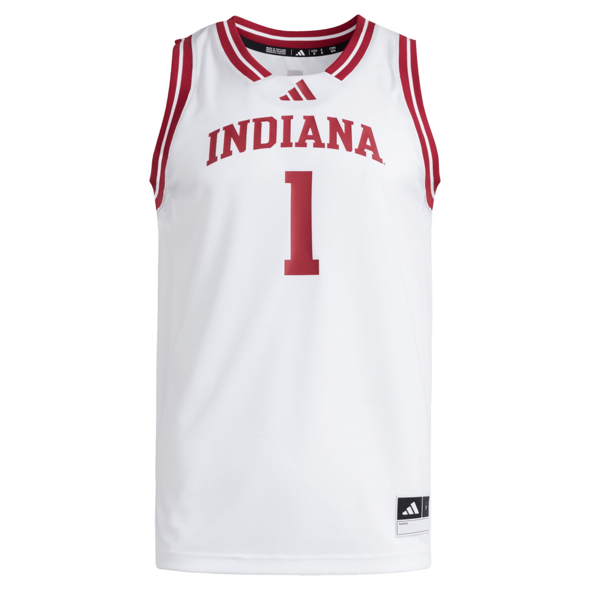 #1 Indiana Hoosiers Jersey White - front view