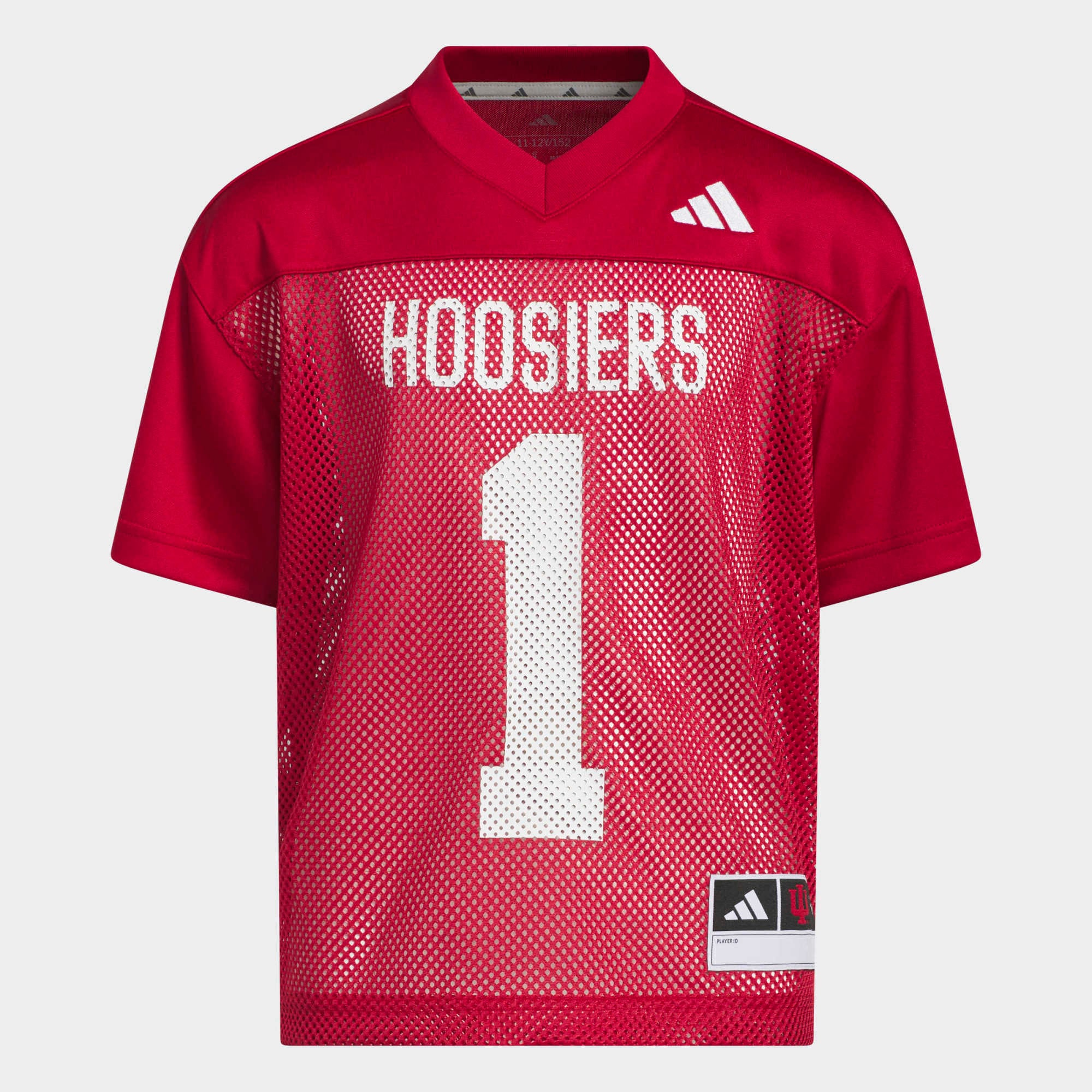 Indiana Hoosiers Youth Tailgate Jersey Scarlet - front and back view