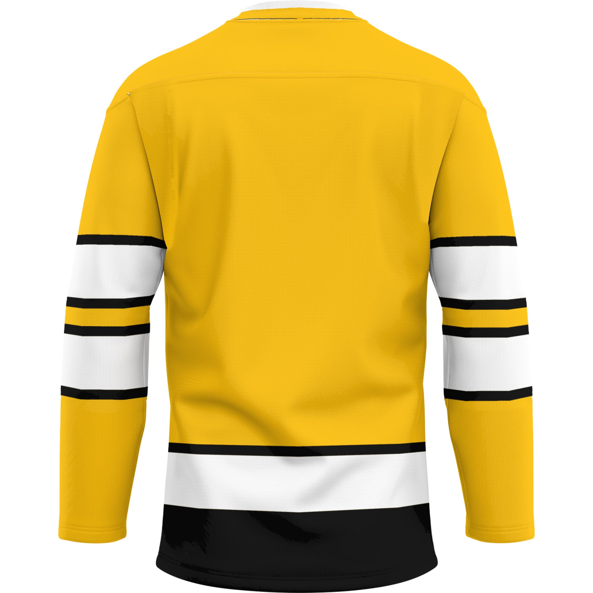 Iowa Hawkeyes Hockey Jersey Gold - back view