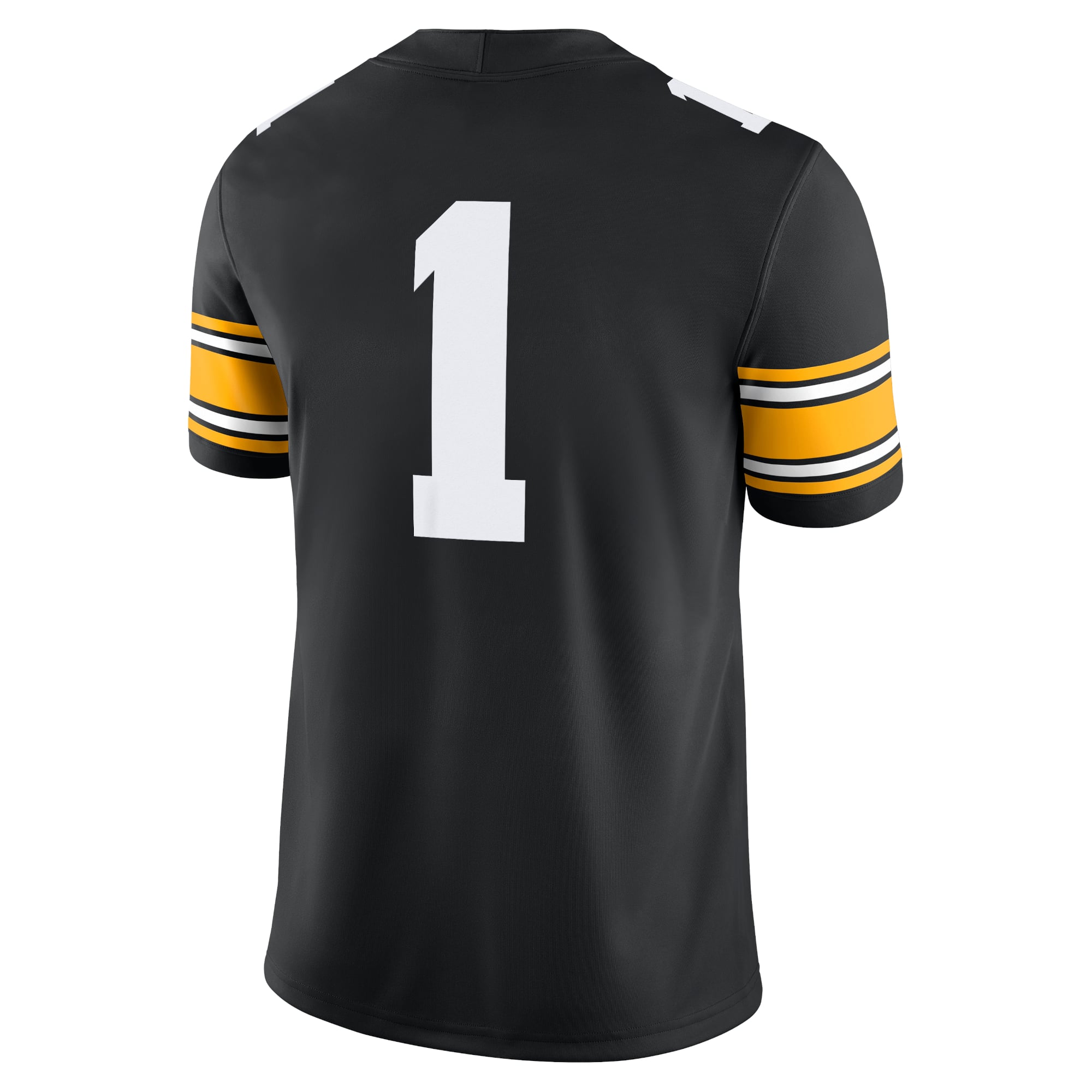 #1 Iowa Hawkeyes Jersey Black - back view