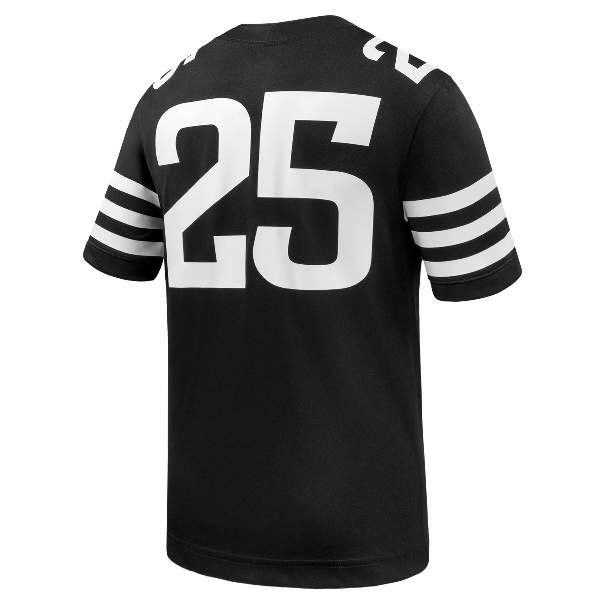 #1 Iowa State Cyclones Alternate Football Jersey Black - back view
