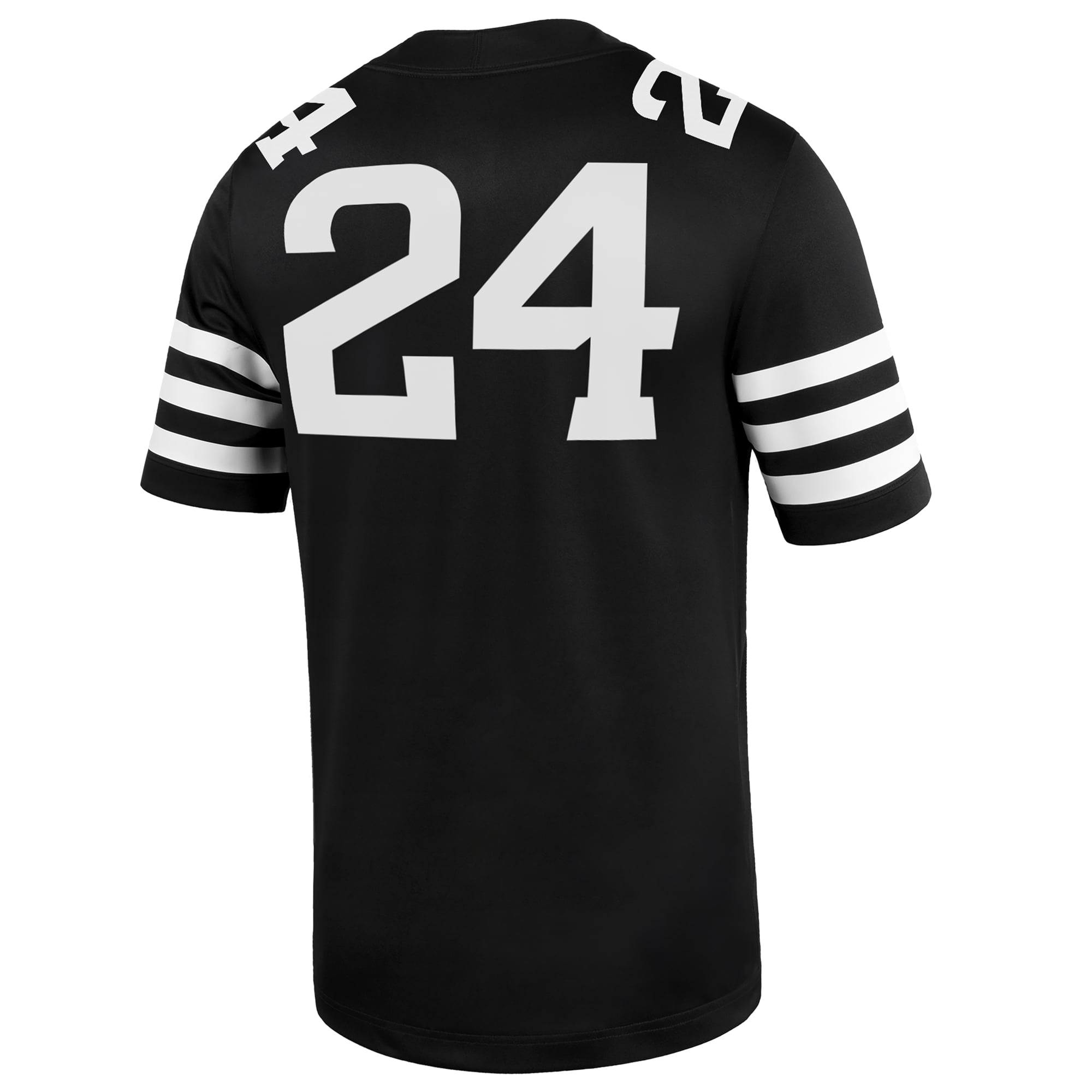 #24 Iowa State Cyclones Alternate Jersey Black - back view
