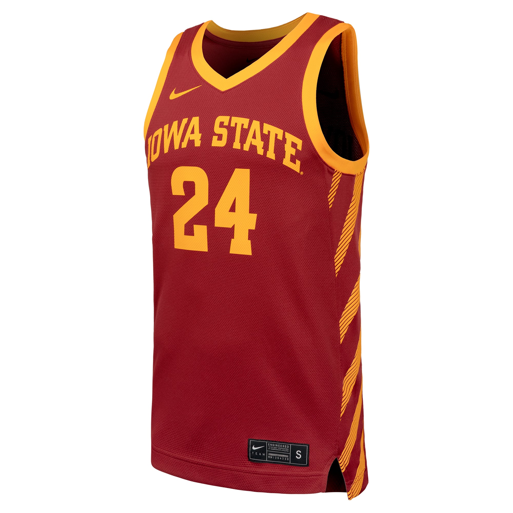 Iowa State Cyclones Basketball Jersey Cardinal - front view