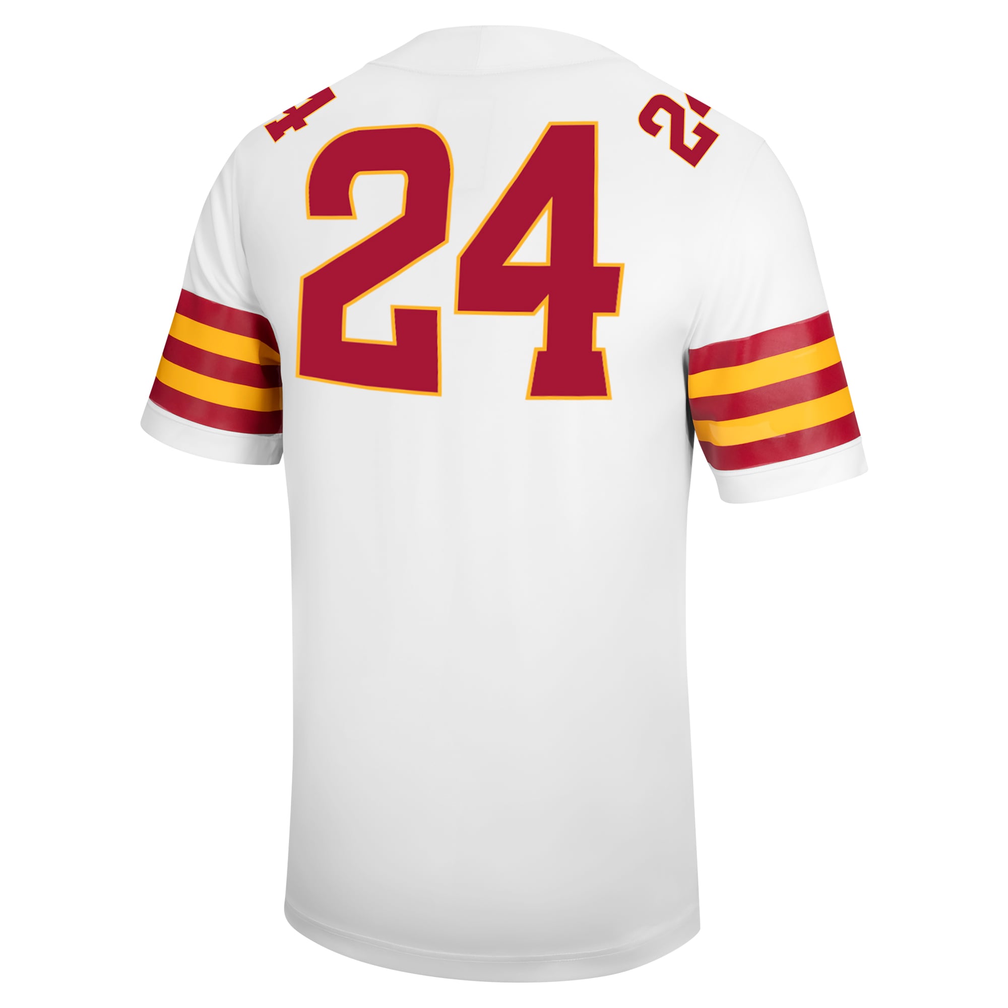 #24 Iowa State Cyclones Football Jersey - White - back view