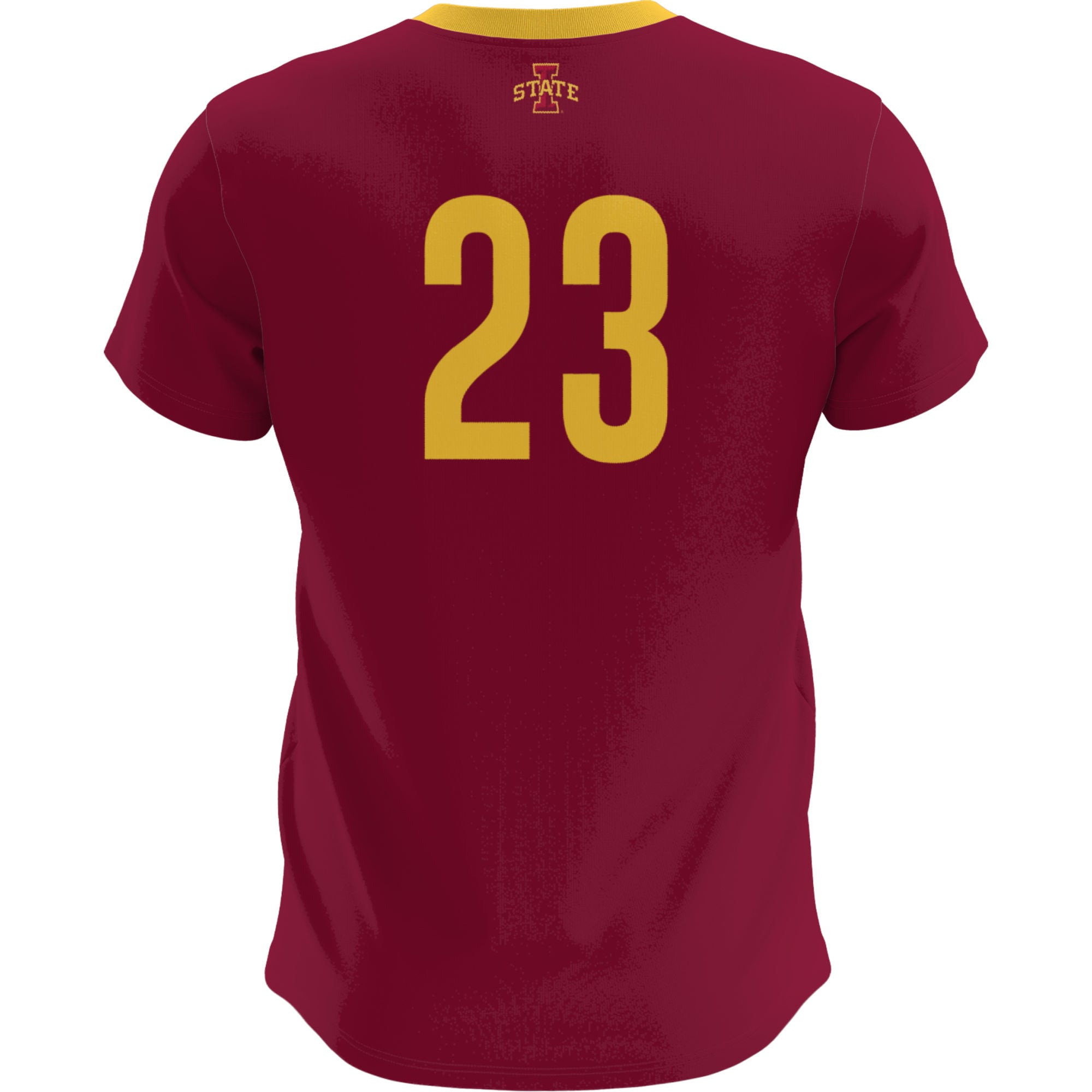Iowa State Cyclones Lightweight Soccer Fashion Jersey Cardinal - back view