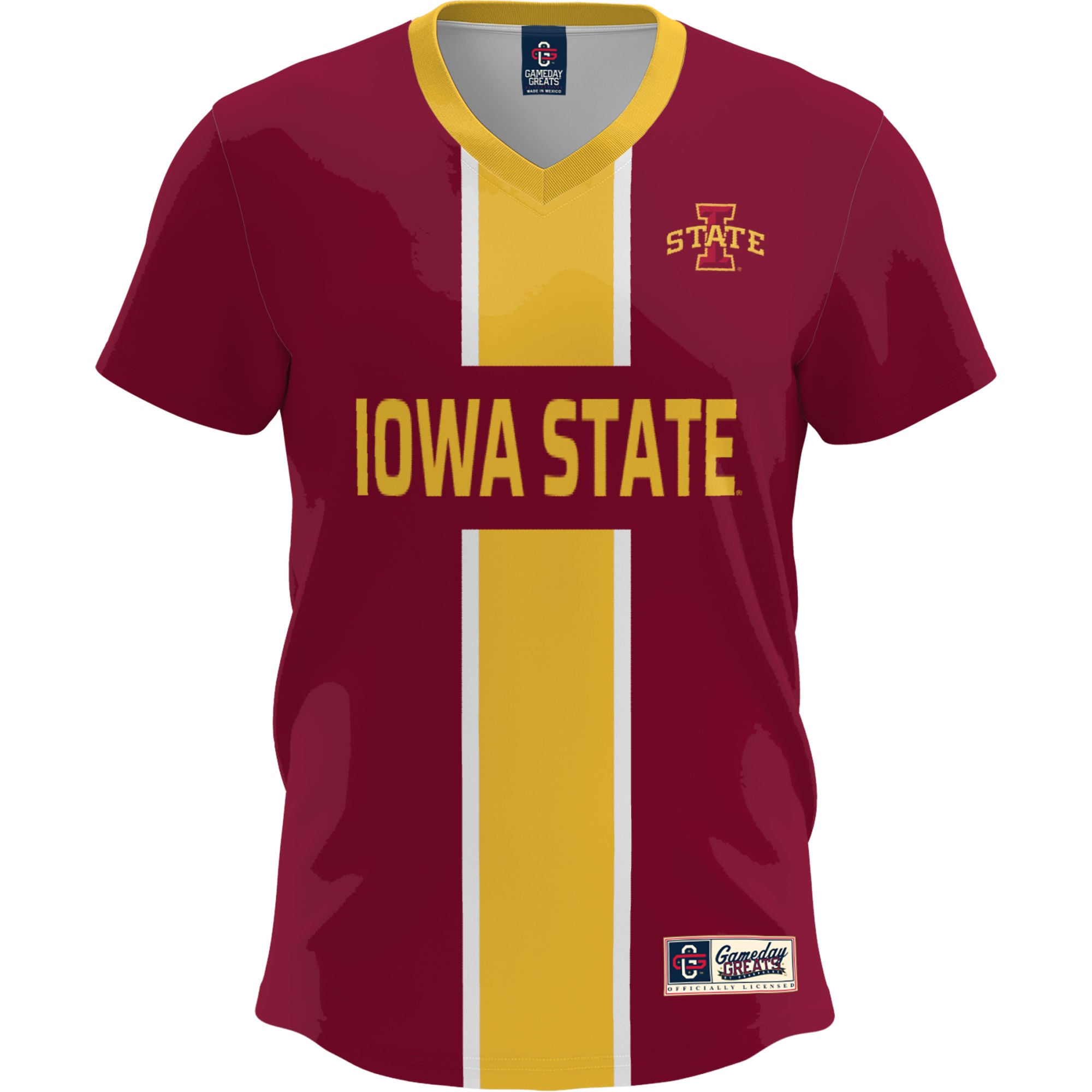 Iowa State Cyclones Lightweight Soccer Fashion Jersey Cardinal - front view