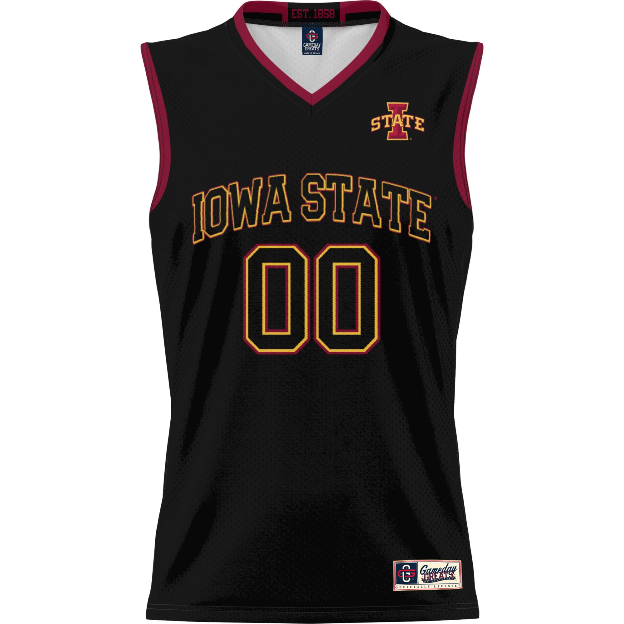 Iowa State Cyclones Youth Lightweight Women's Basketball Jersey Black - front view