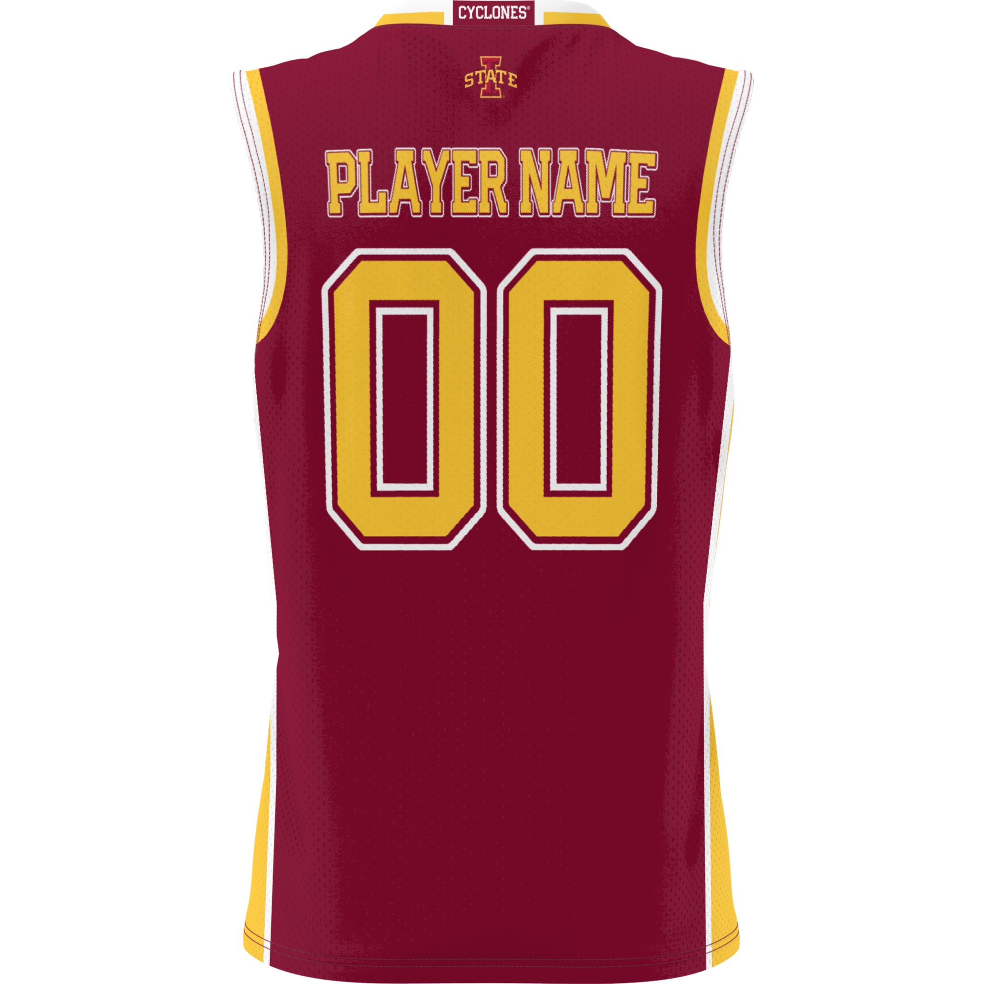Iowa State Cyclones Unisex Lightweight Women's Basketball Jersey Cardinal - back view