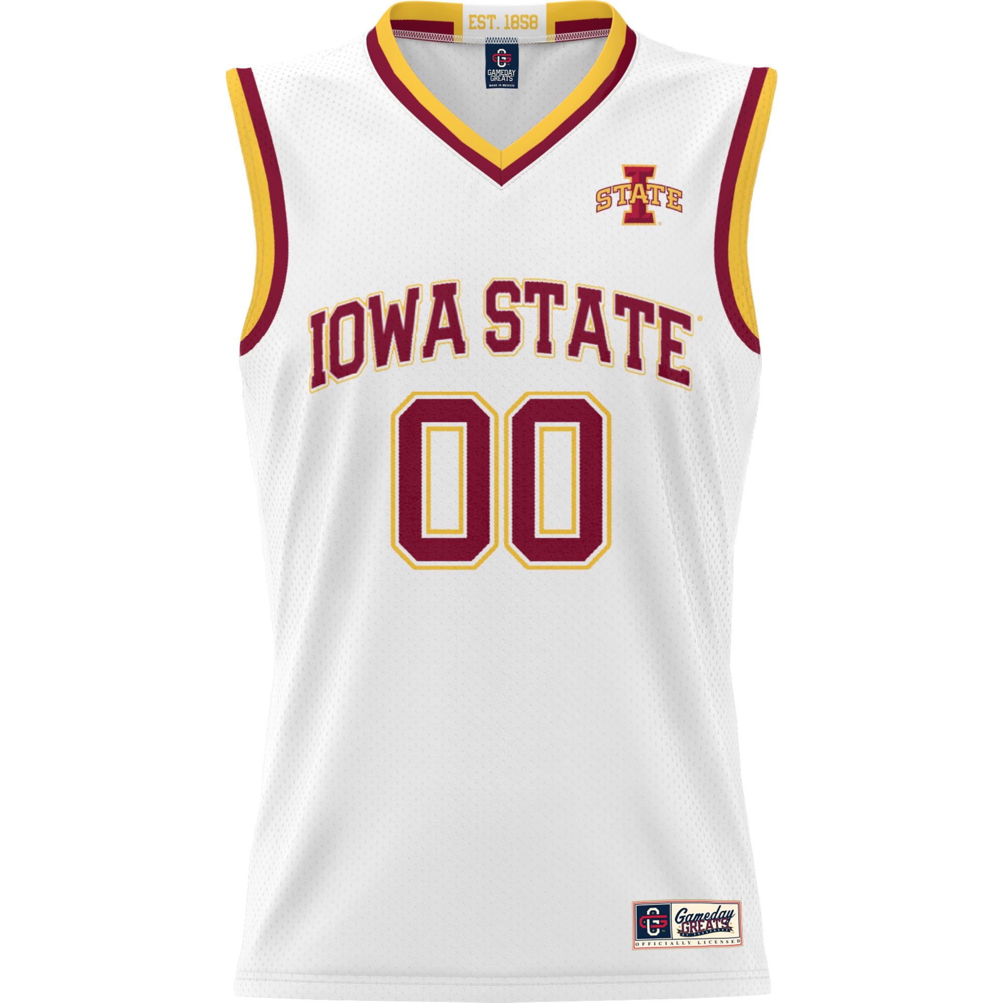 Iowa State Cyclones Youth Lightweight Women's Basketball Jersey White - front view
