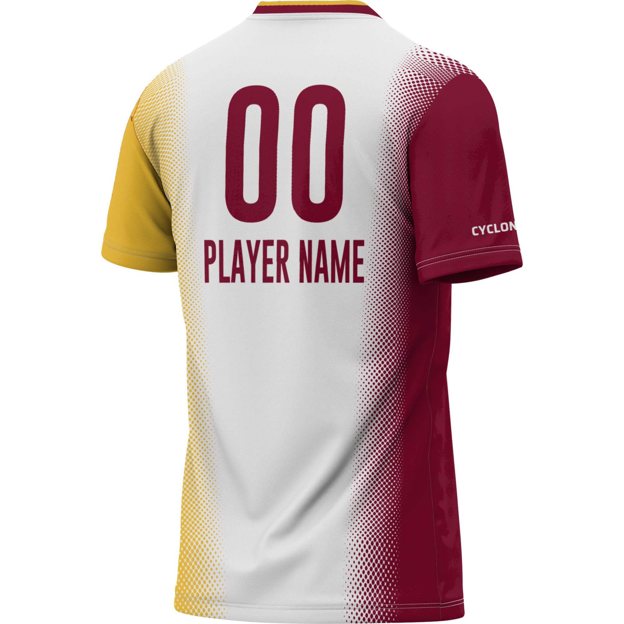 Iowa State Cyclones Youth Lightweight Women's Soccer Jersey White - back view