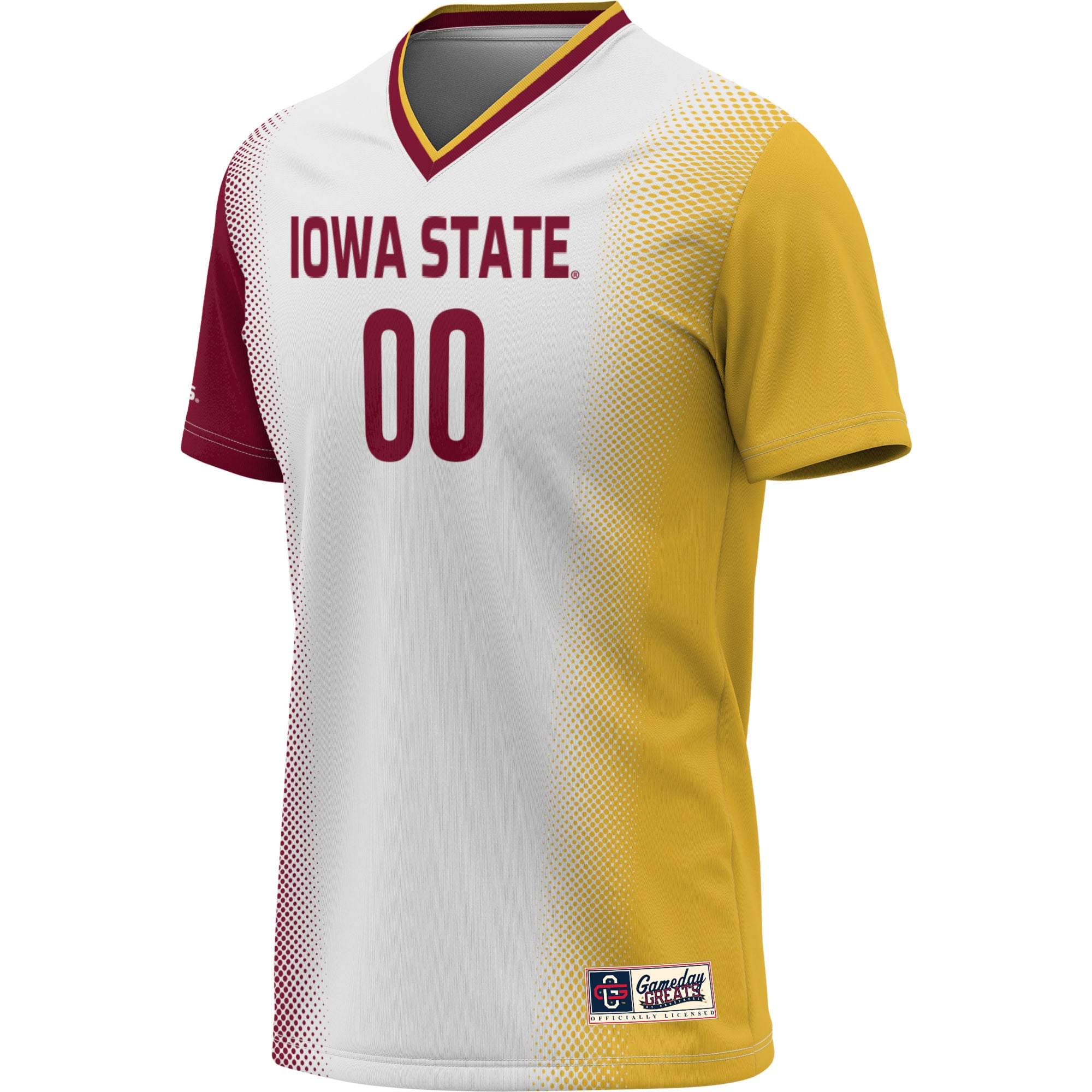 Iowa State Cyclones Youth Lightweight Women's Soccer Jersey White - front view