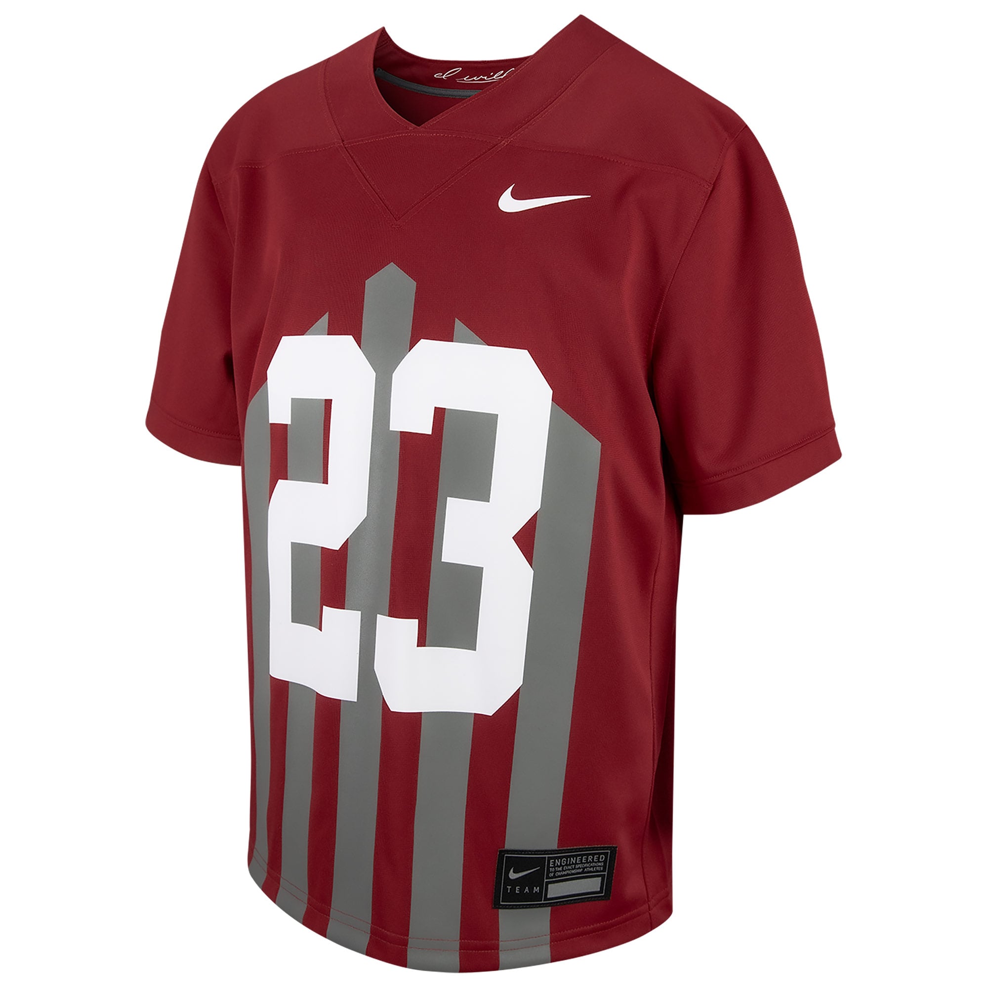 Iowa State Cyclones Youth Football Jersey Cardinal - front view