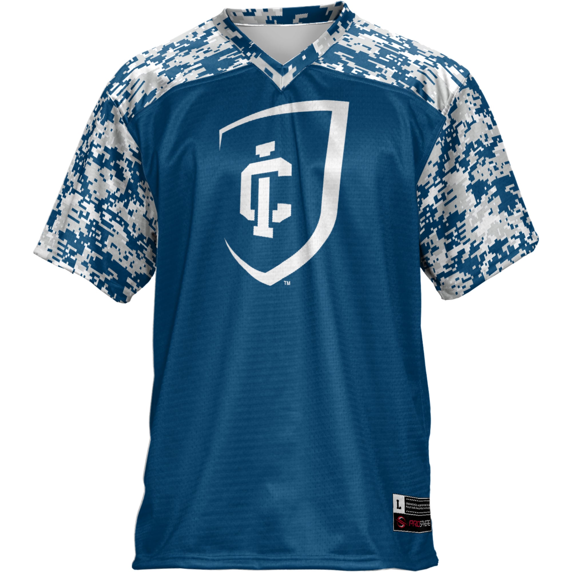 Ithaca College Bombers Football Jersey Blue - front view