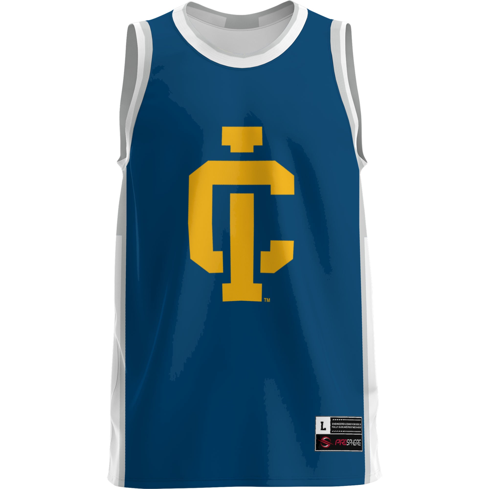 Ithaca College Bombers Lightweight Basketball Jersey Blue - front view