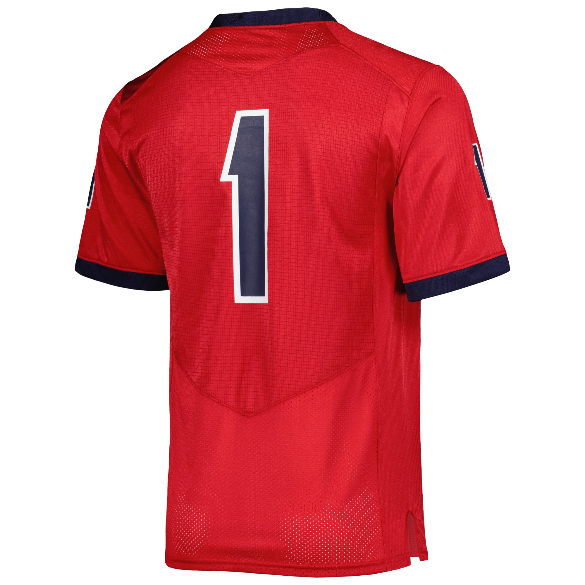 #1 Jackson State Tigers Team Wordmark Football Jersey Red - back view