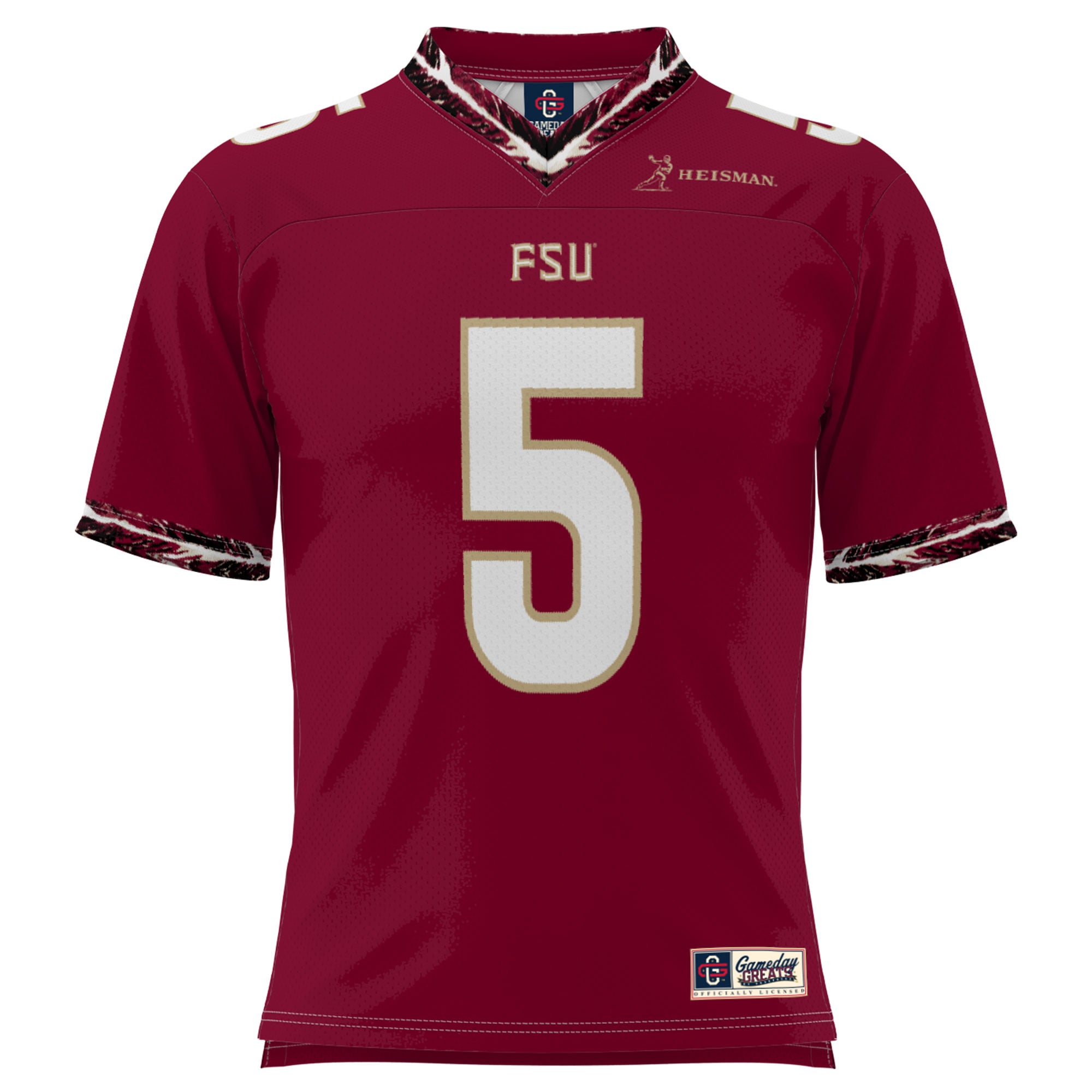 Jameis Winston Florida State Seminoles Heisman Football Jersey - Garnet - front view