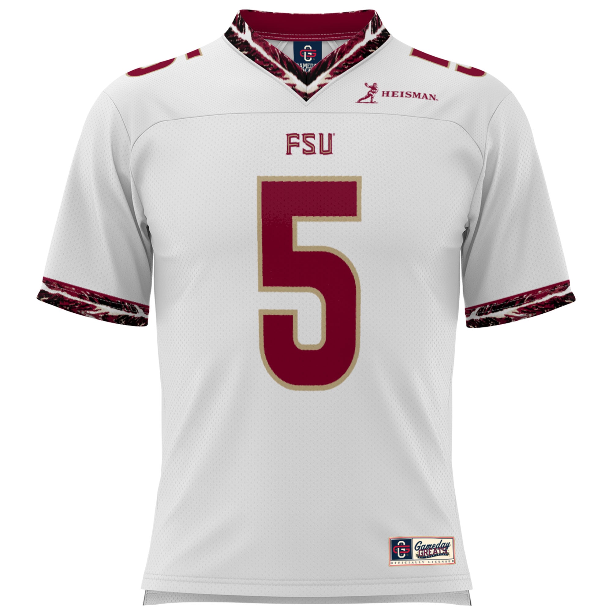Jameis Winston Florida State Seminoles Youth Heisman Football Jersey - White - front view