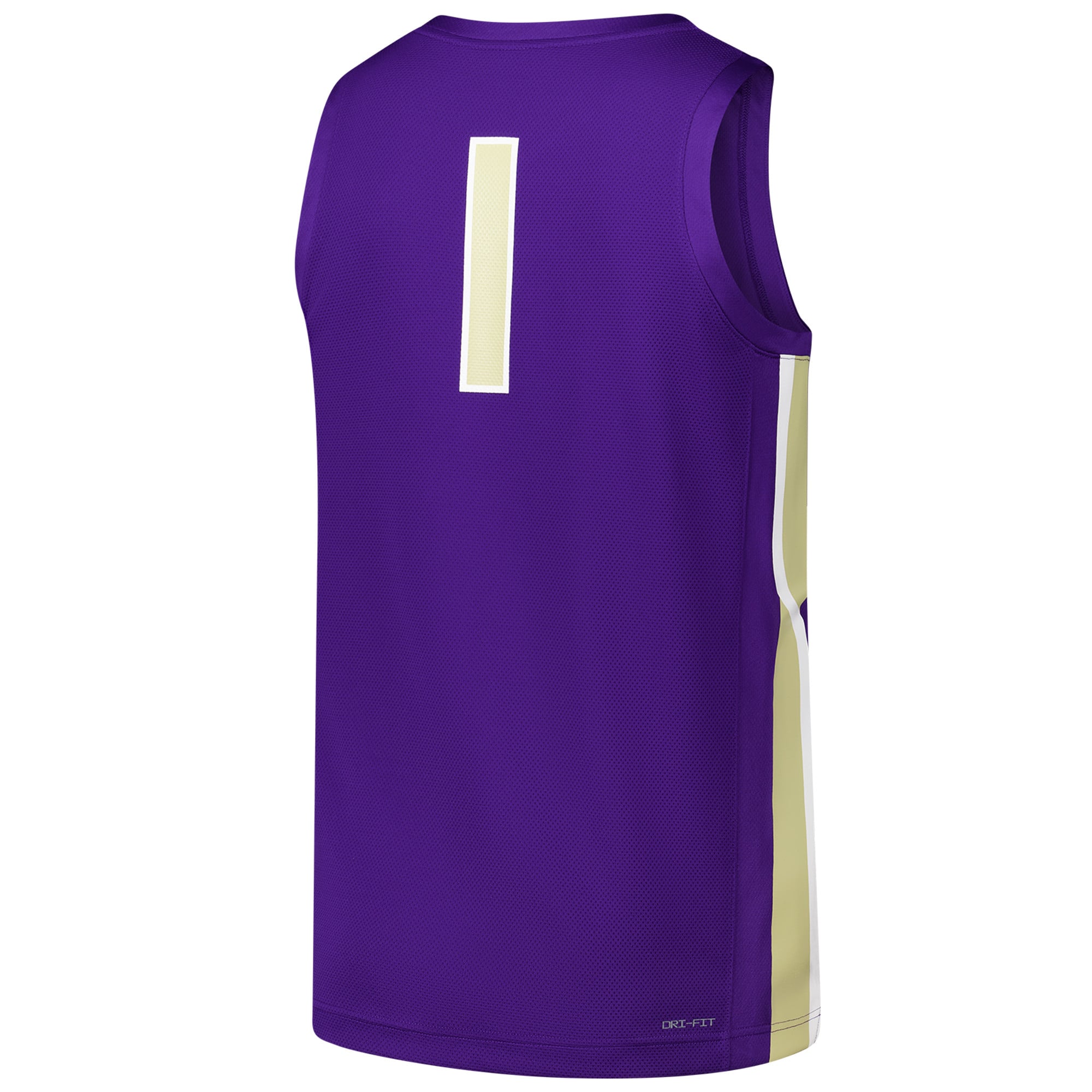 #1 James Madison Dukes Basketball Jersey Purple - back view