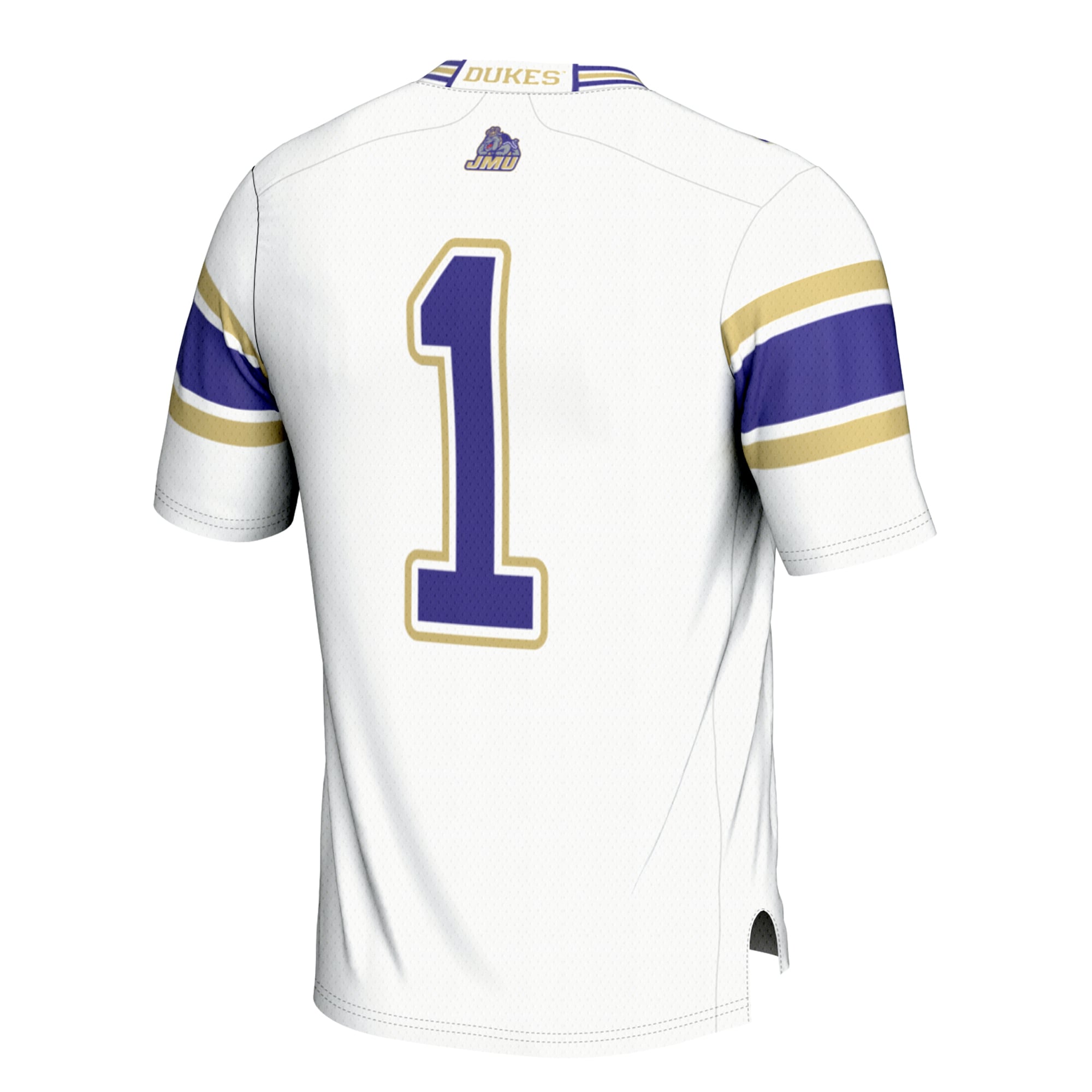#1 James Madison Dukes Football Jersey Cardinal - back view
