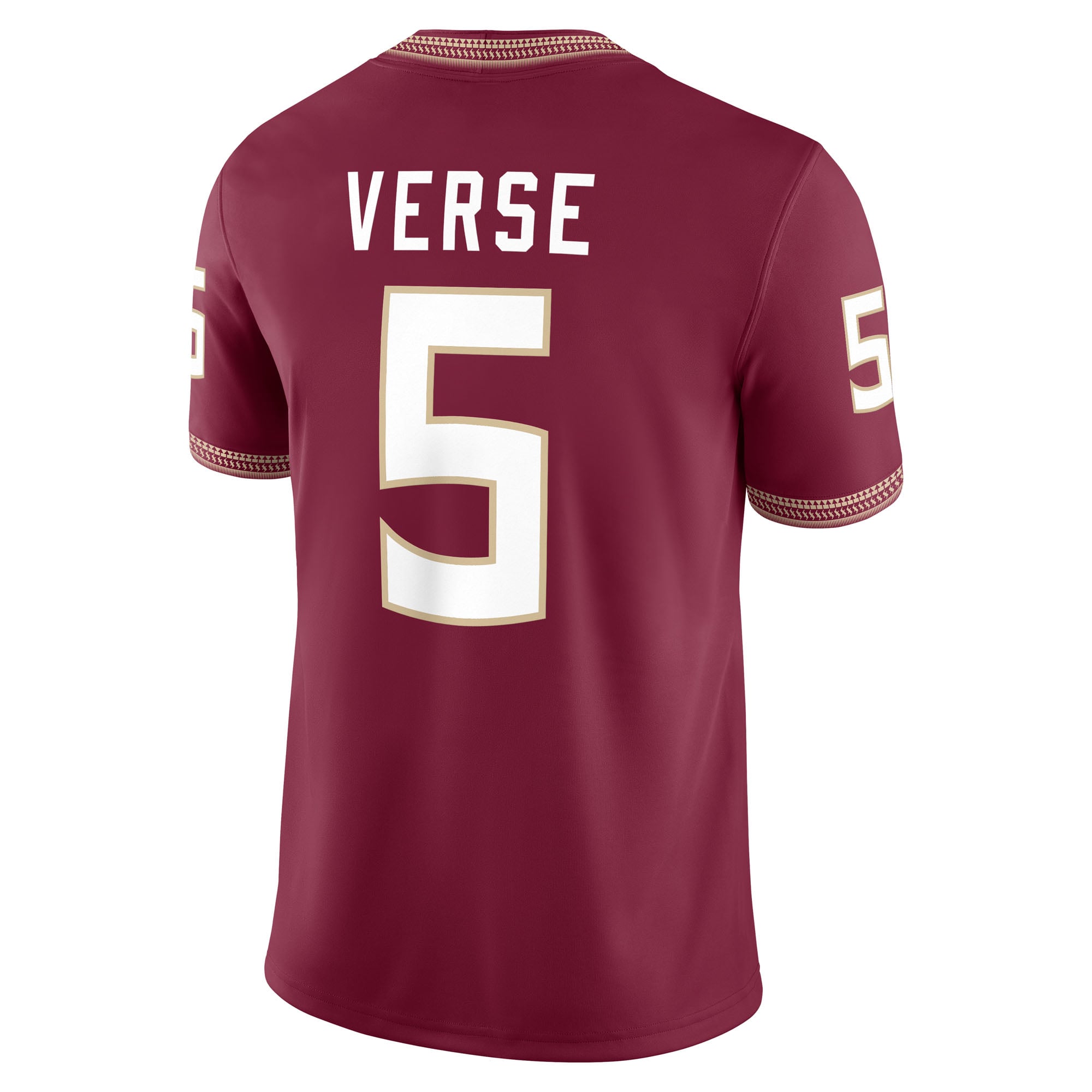 Jared Verse Florida State Seminoles Player Jersey Garnet - back view