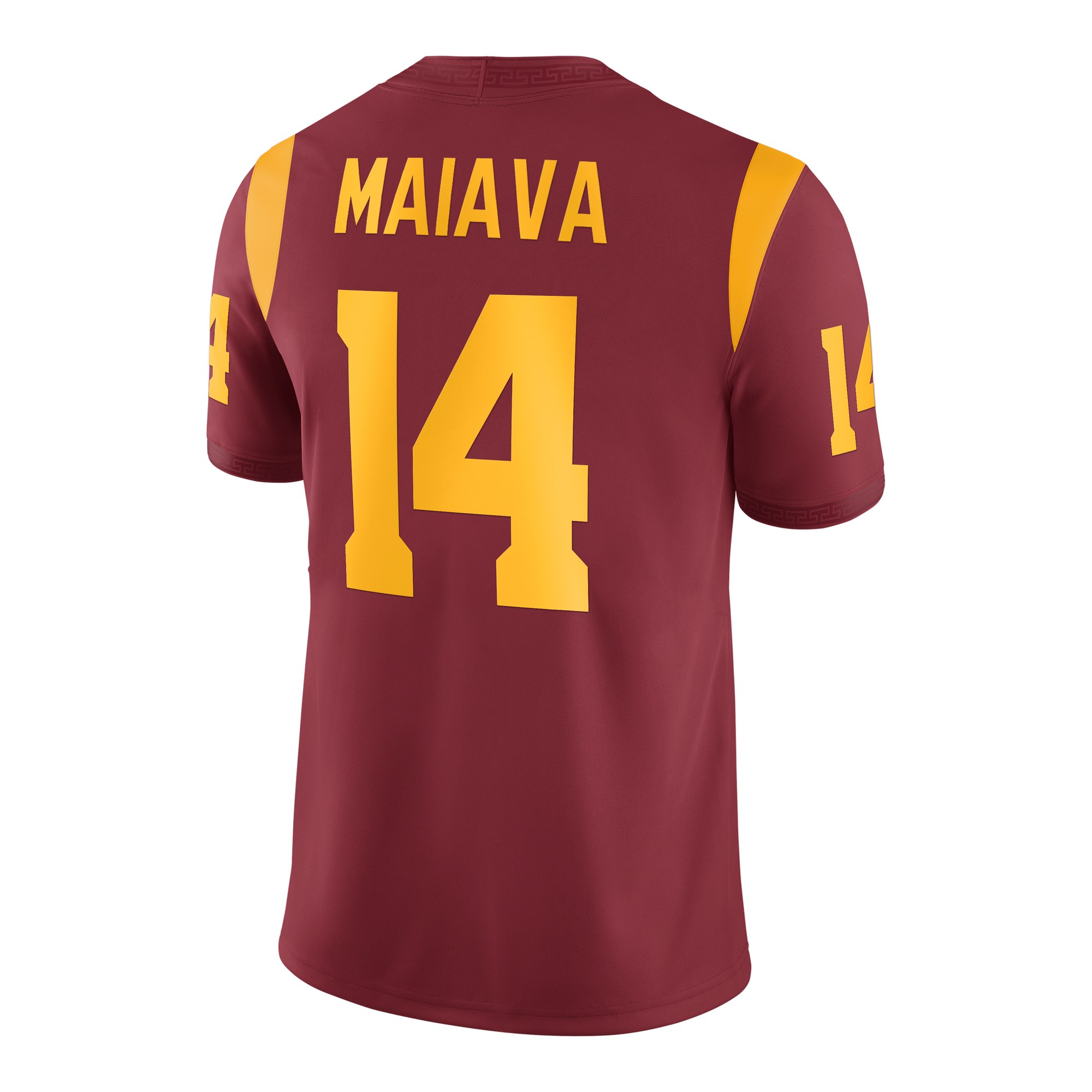 Jayden Maiava USC Trojans Football Jersey Cardinal - back view