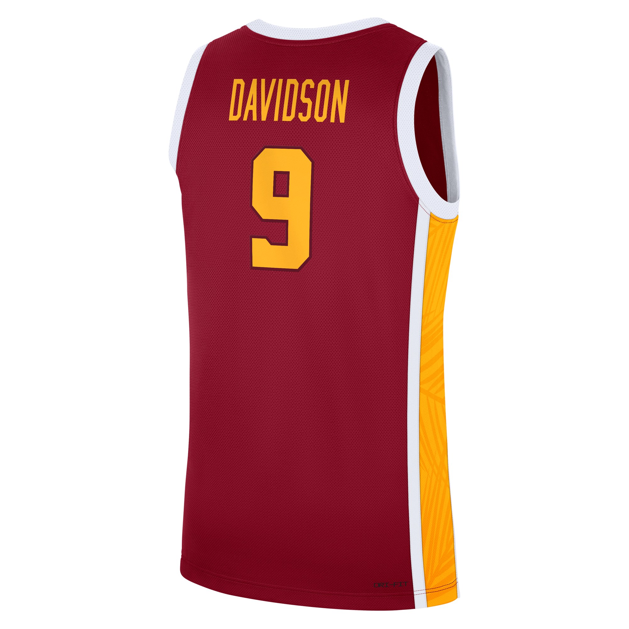 Jazzy Davidson USC Trojans Road Basketball Jersey Cardinal - back view