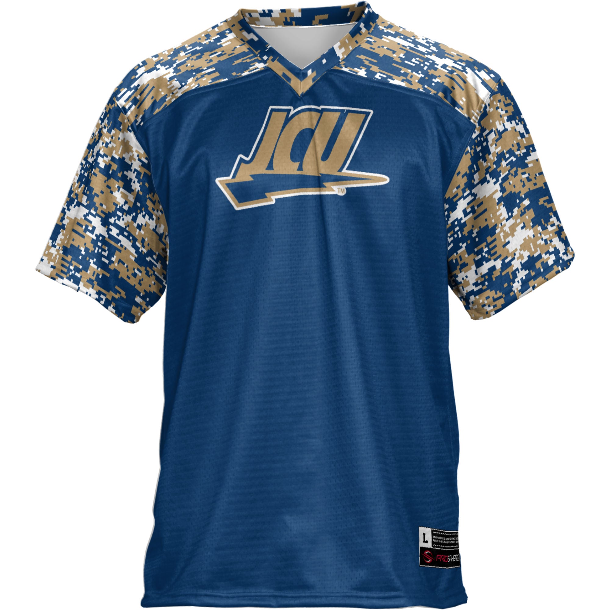 John Carroll University Blue Streaks Football Jersey Blue - front view