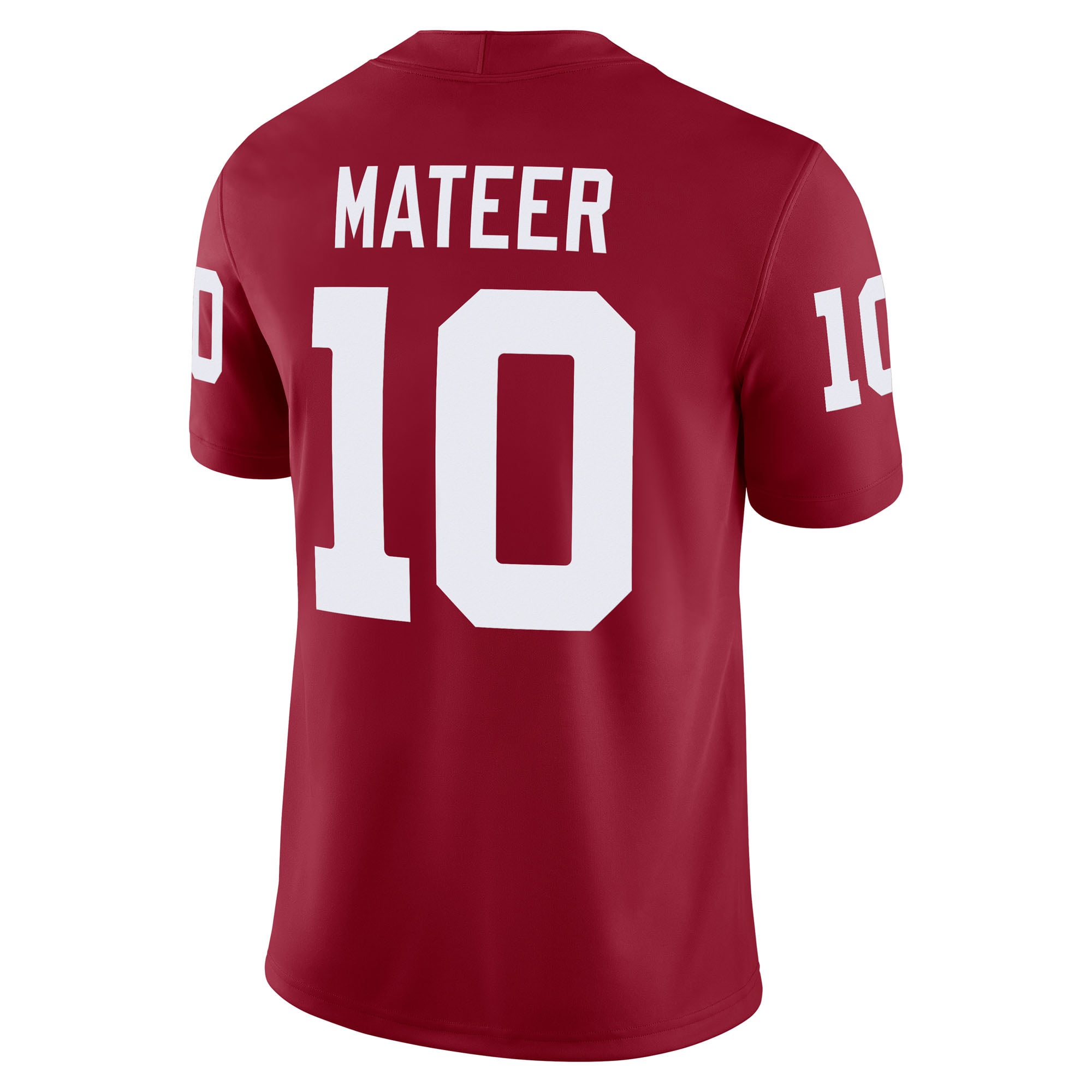 John Mateer Oklahoma Sooners Home Football Jersey Crimson - back view