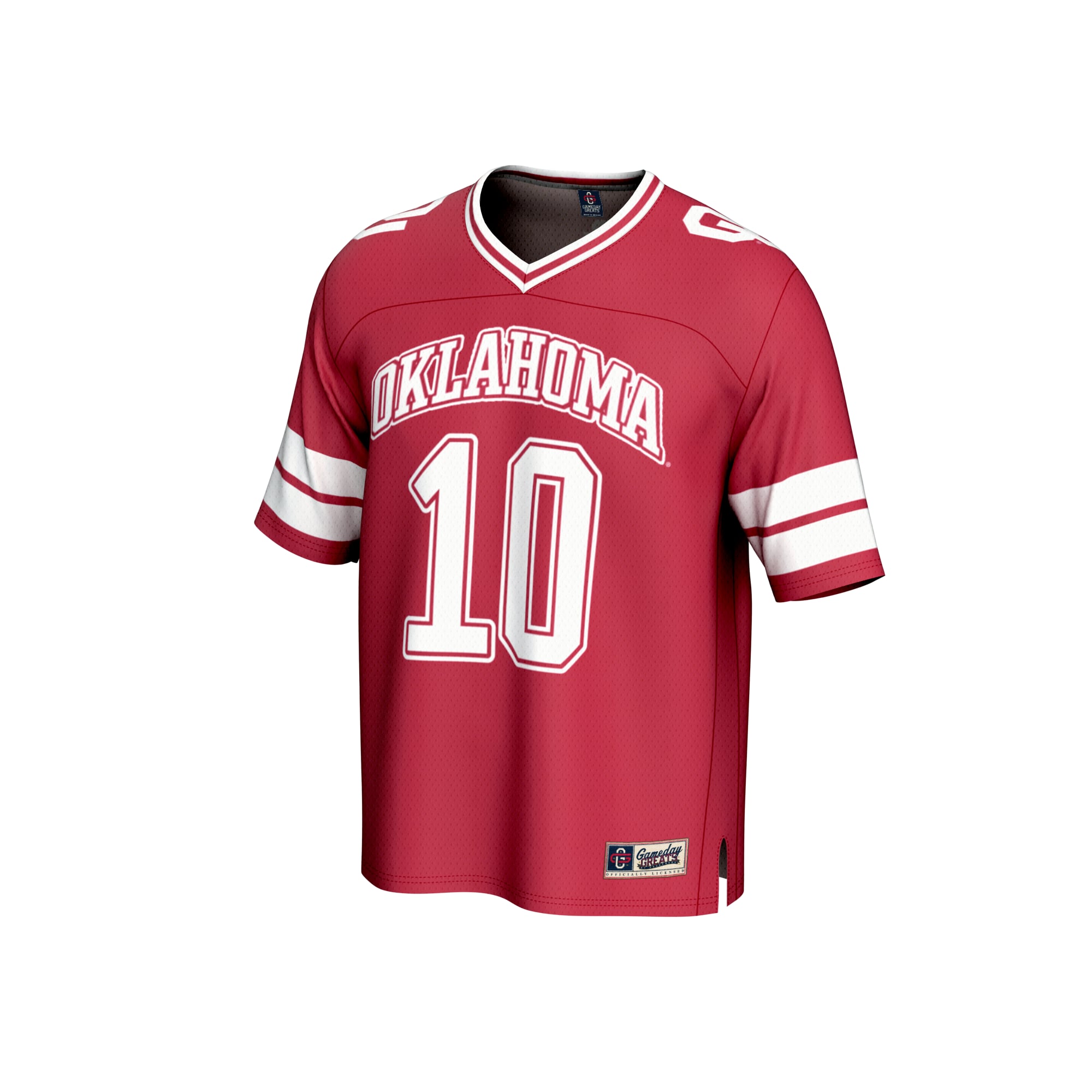 John Mateer Oklahoma Sooners Unisex Lightweight Football Player Jersey Crimson - front view
