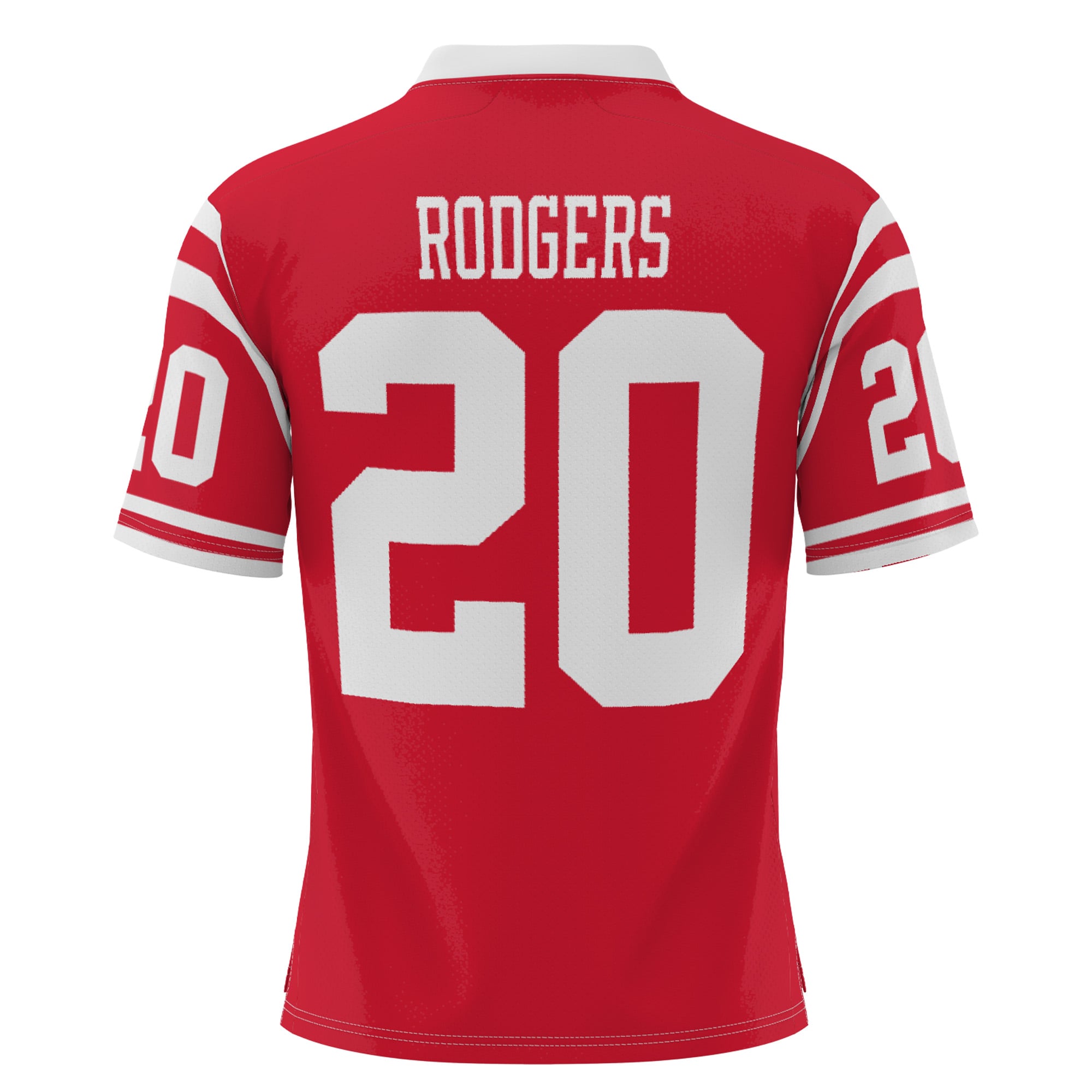 Johnny Rodgers Nebraska Huskers Lightweight Fashion Heisman Jersey Scarlet - back view