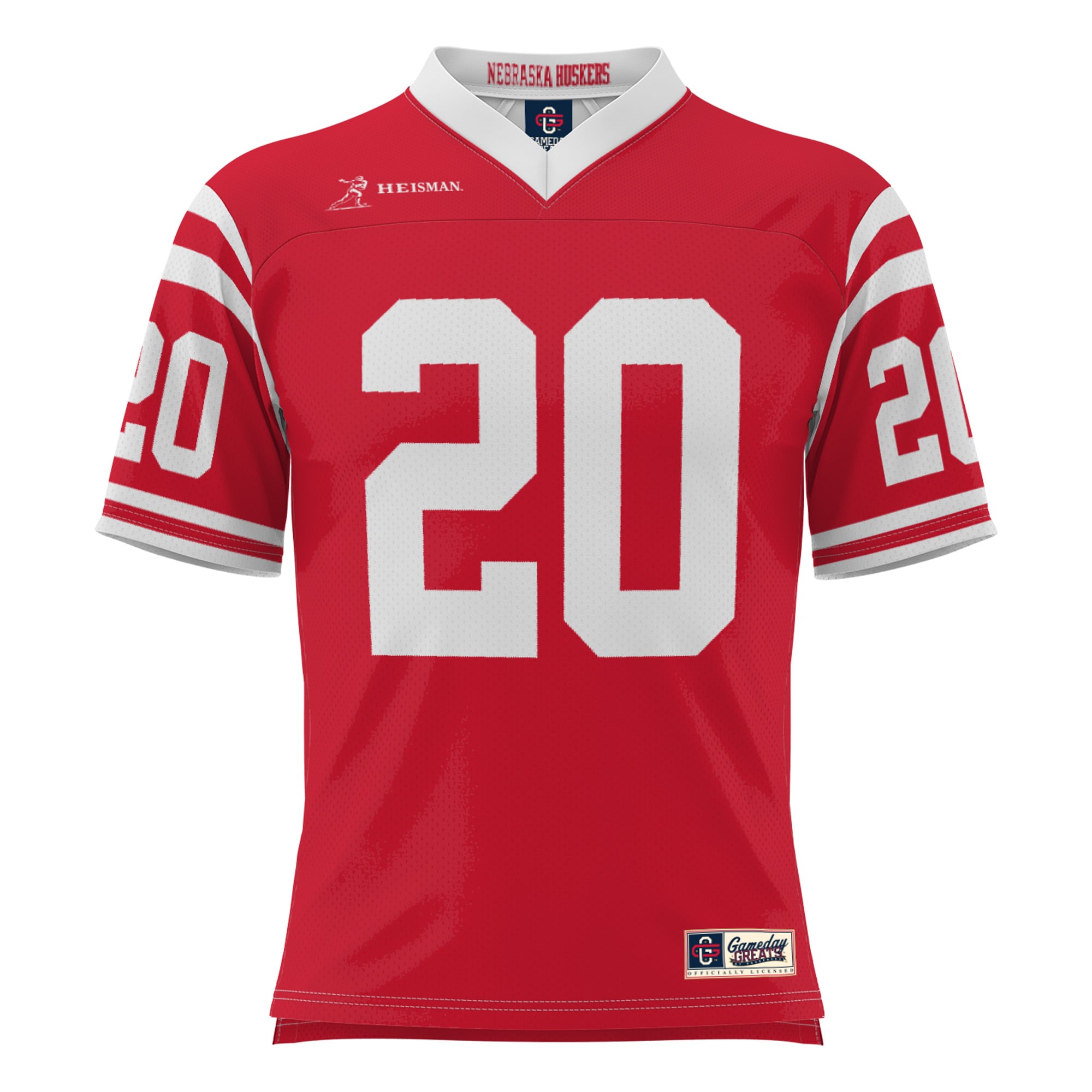 Johnny Rodgers Nebraska Huskers Youth Lightweight Fashion Heisman Jersey Scarlet - front view
