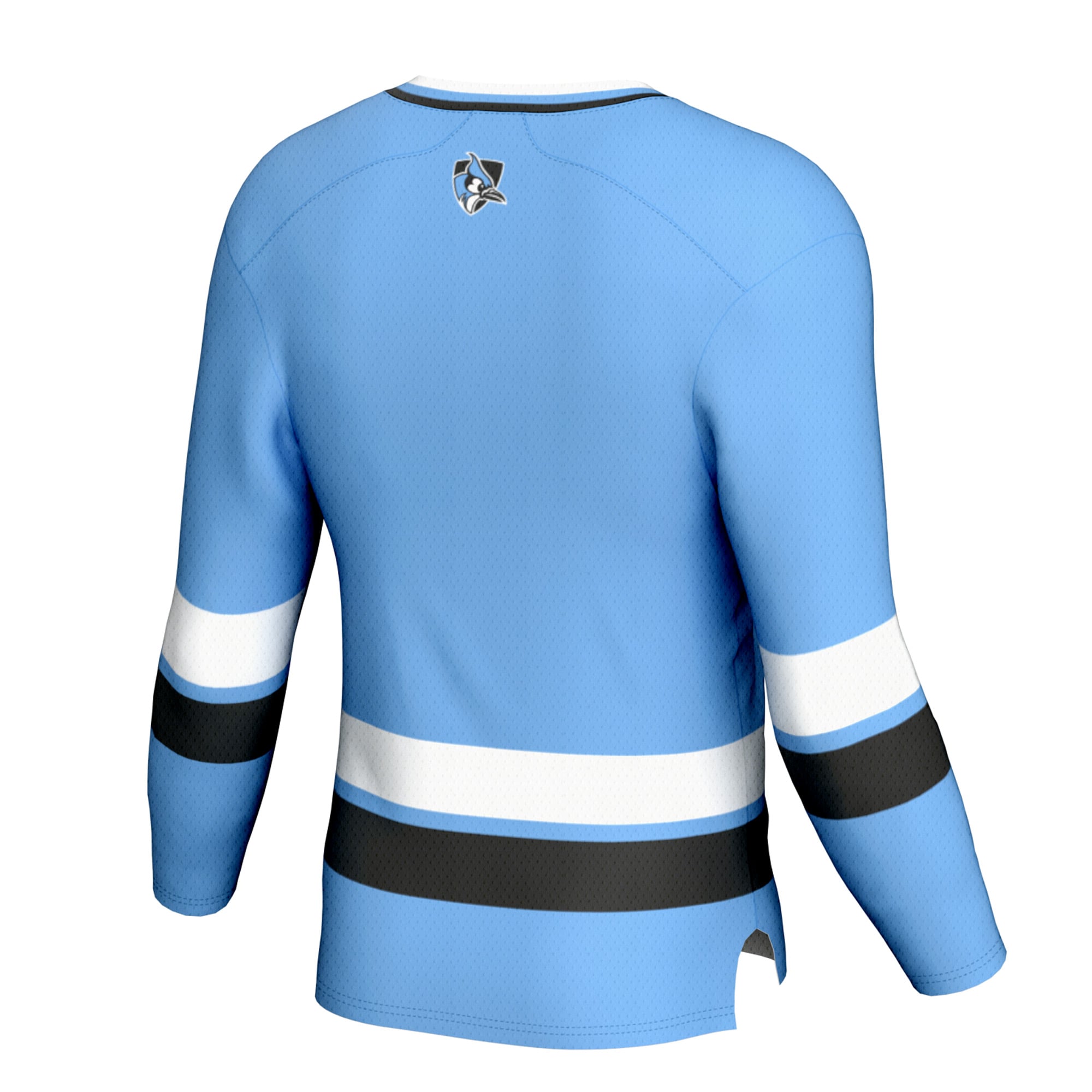 Johns Hopkins Blue Jays Spirit Hockey Jersey Light Blue - back view