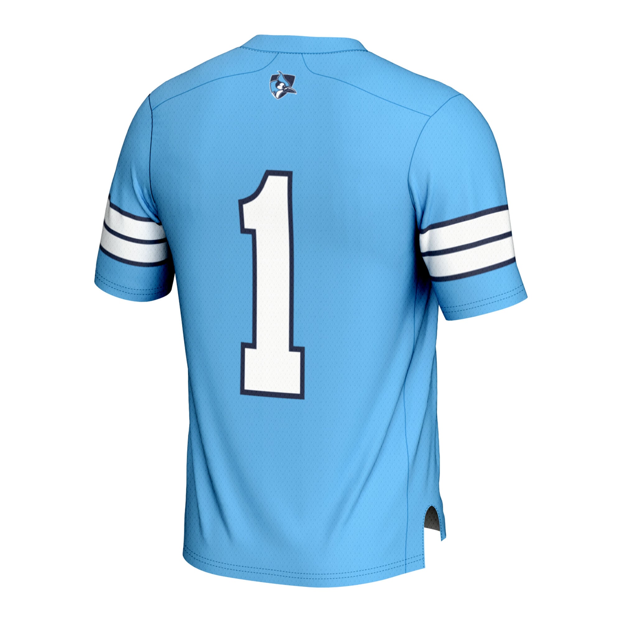#1 Johns Hopkins Blue Jays Youth Lightweight Lacrosse Jersey Light Blue - back view