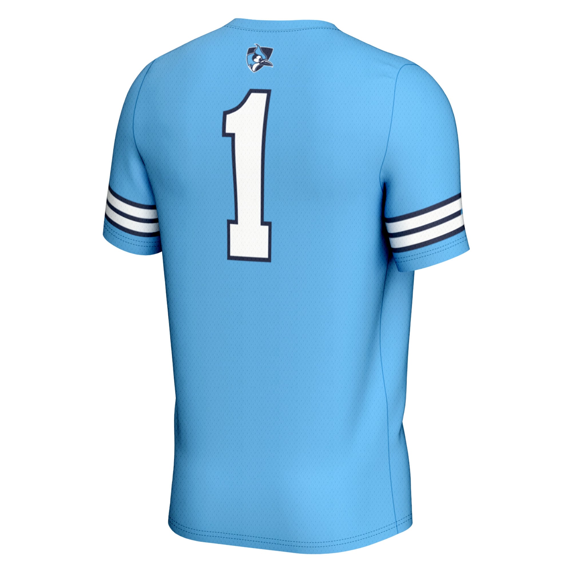#1 Johns Hopkins Blue Jays Youth Lightweight Women's Lacrosse Jersey Light Blue - back view