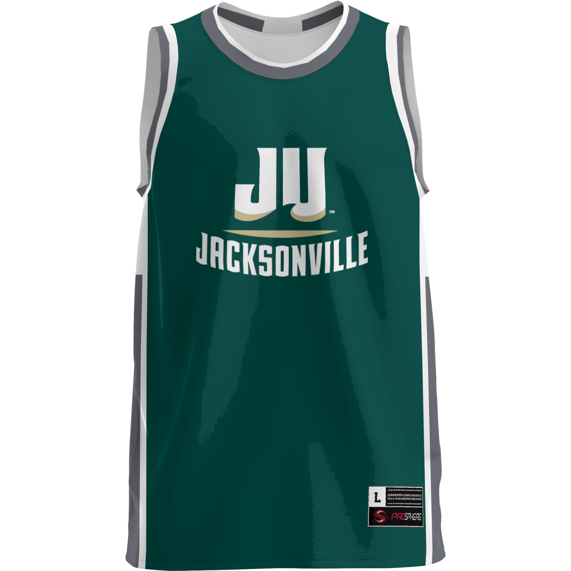 JU Dolphins Lightweight Basketball Jersey Green - front view