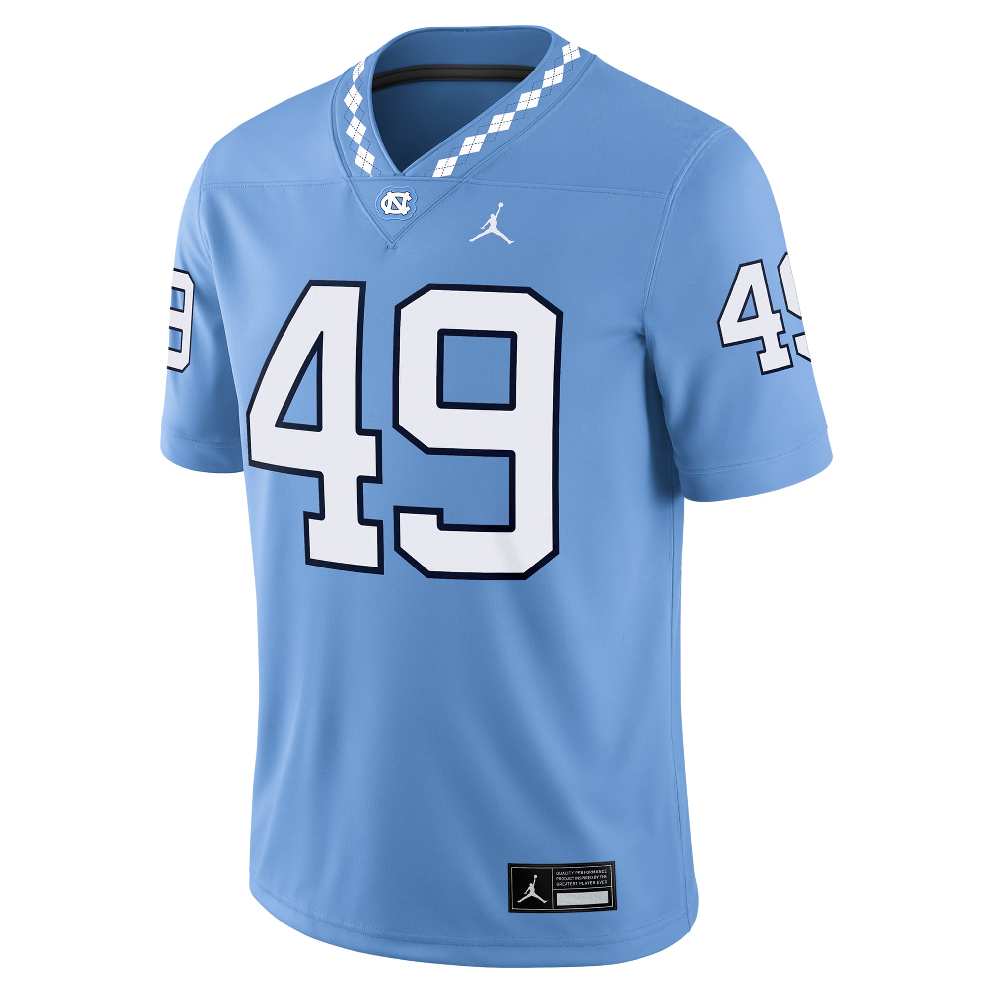 Julius Peppers North Carolina Tar Heels Alumni Football Jersey Carolina Blue - front view