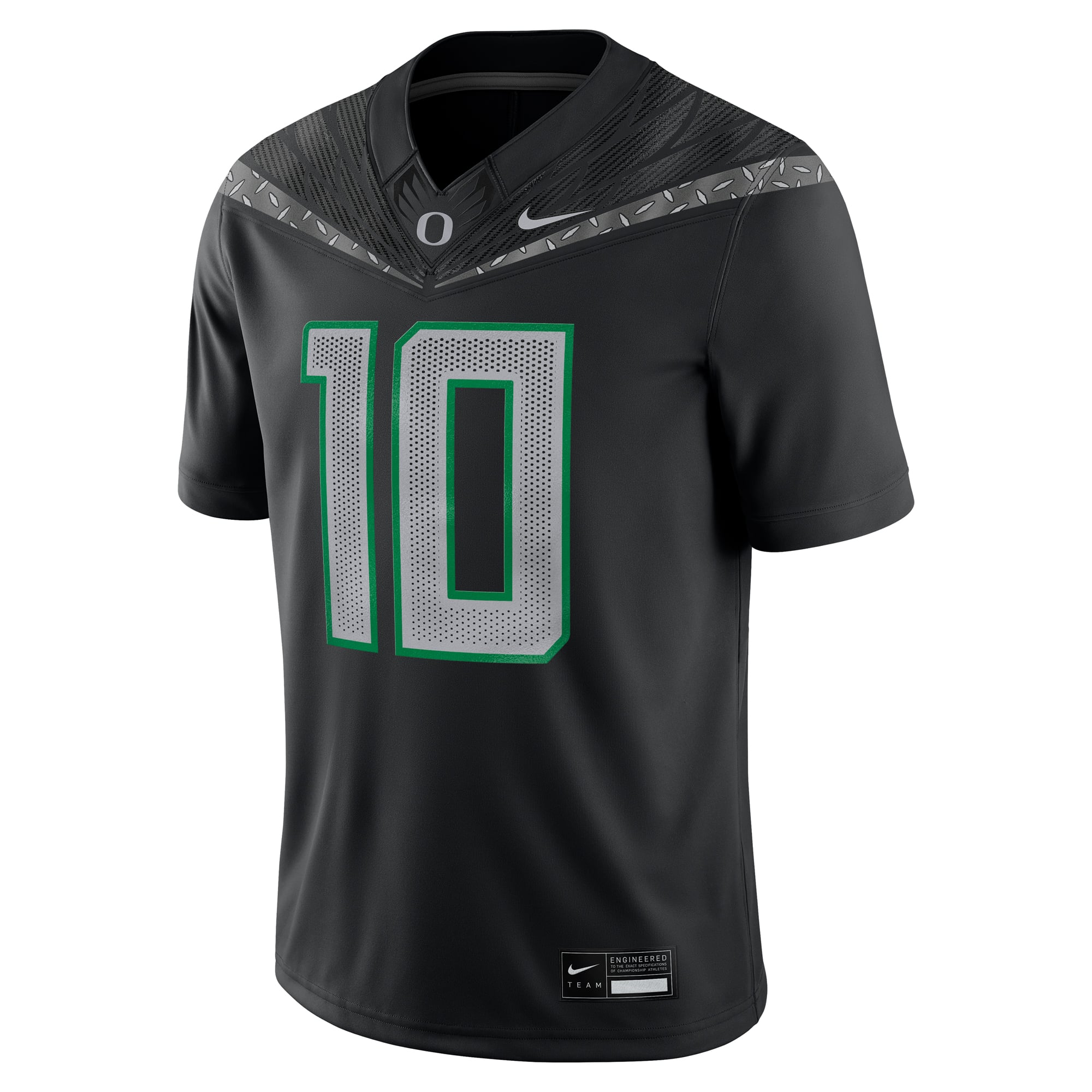 Justin Herbert Oregon Ducks Alumni Jersey Black - front view