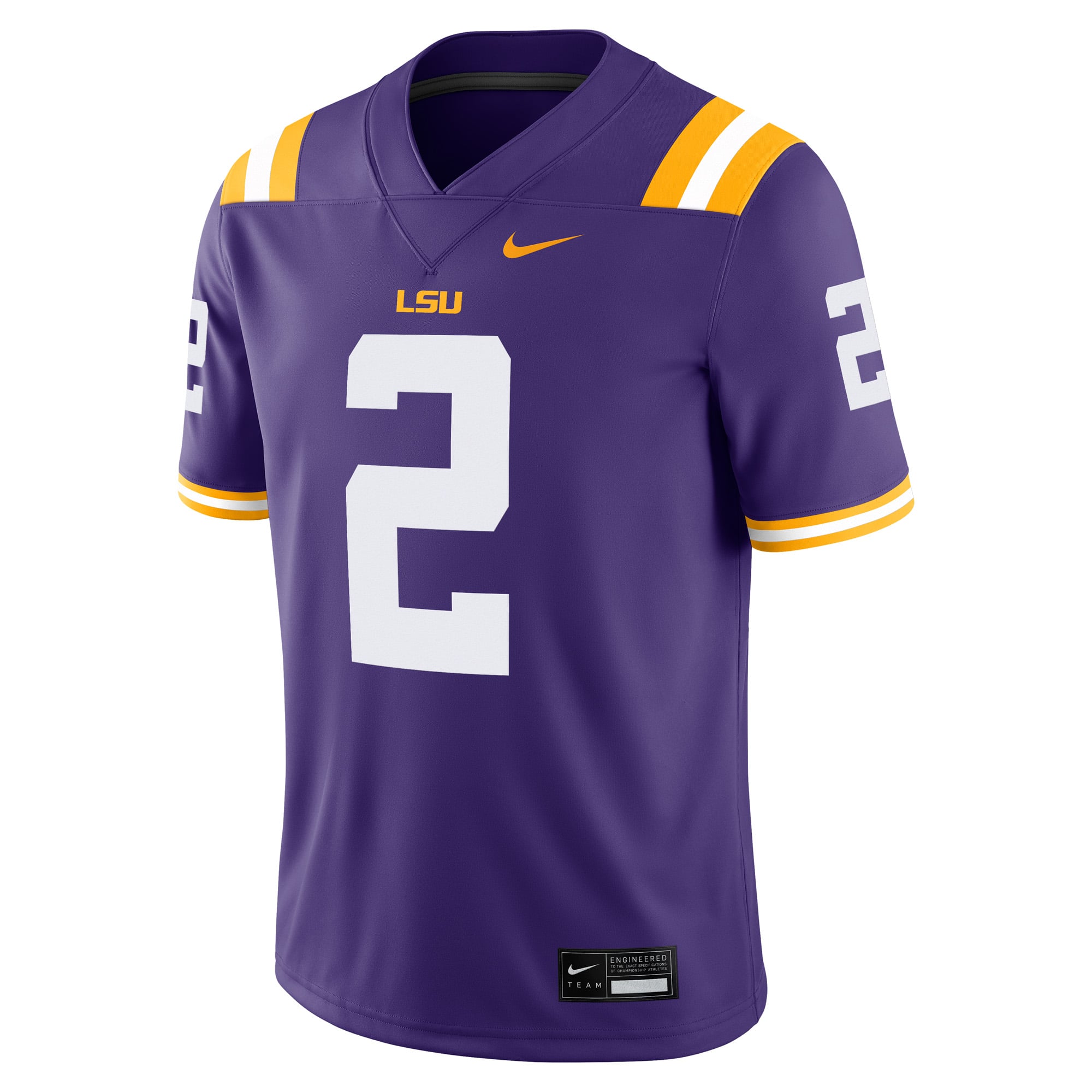 Justin Jefferson LSU Tigers Player Jersey Purple - front view
