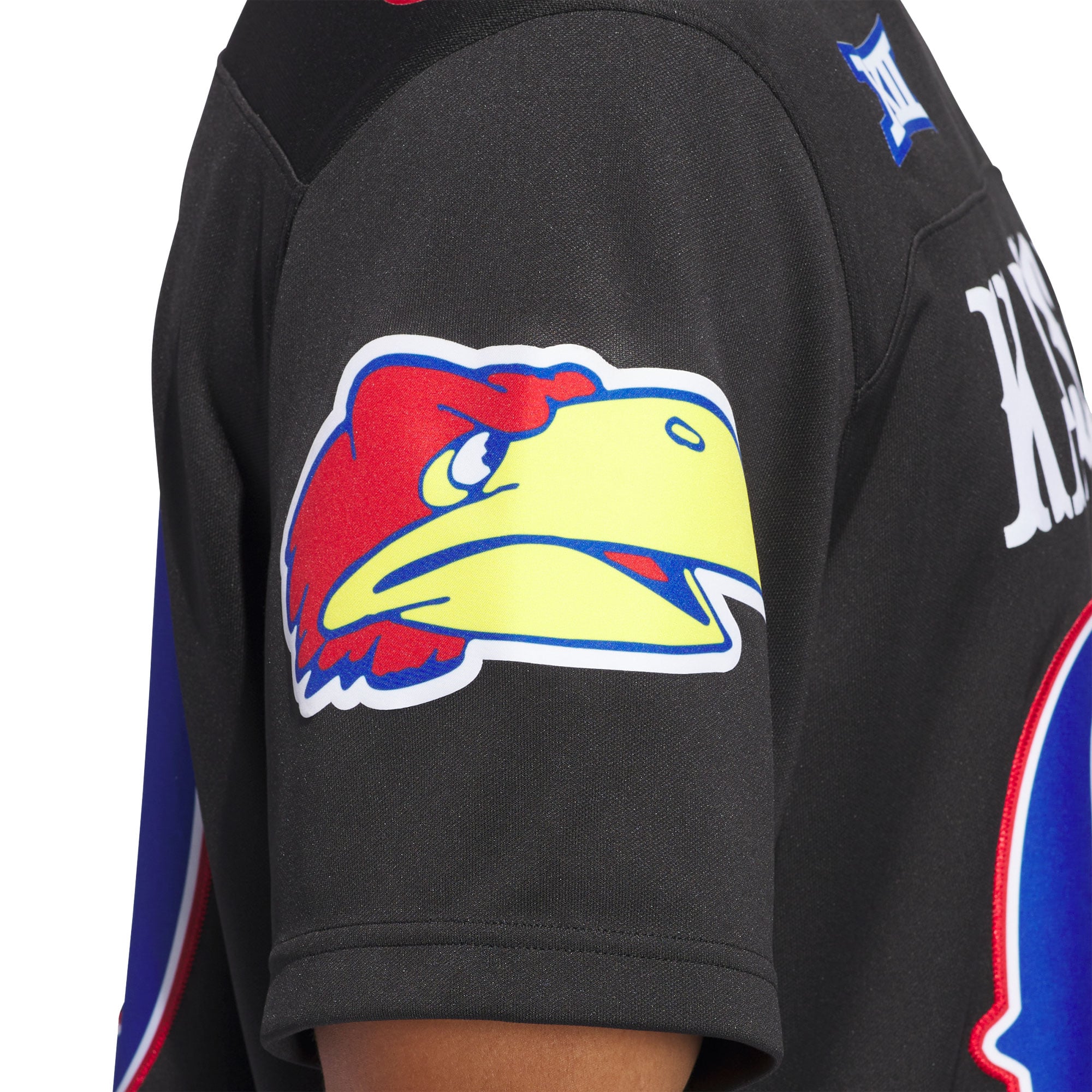 #00 Kansas Jayhawks Alternate Jersey Black - detail view 2