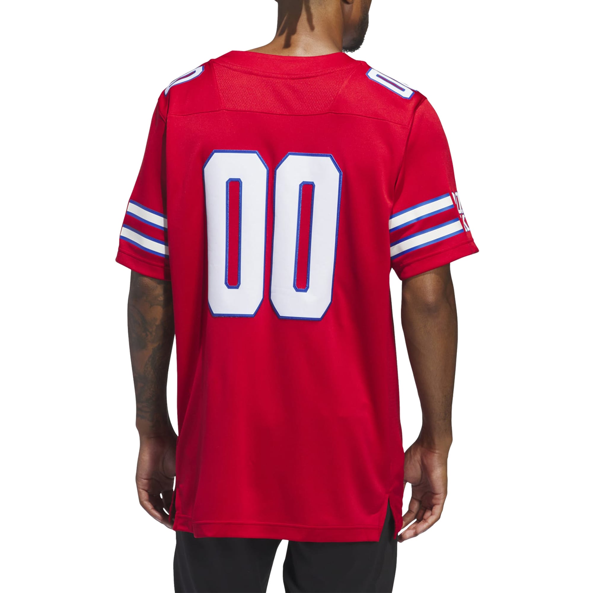 #00 Kansas Jayhawks Alternate Jersey - Red - front view