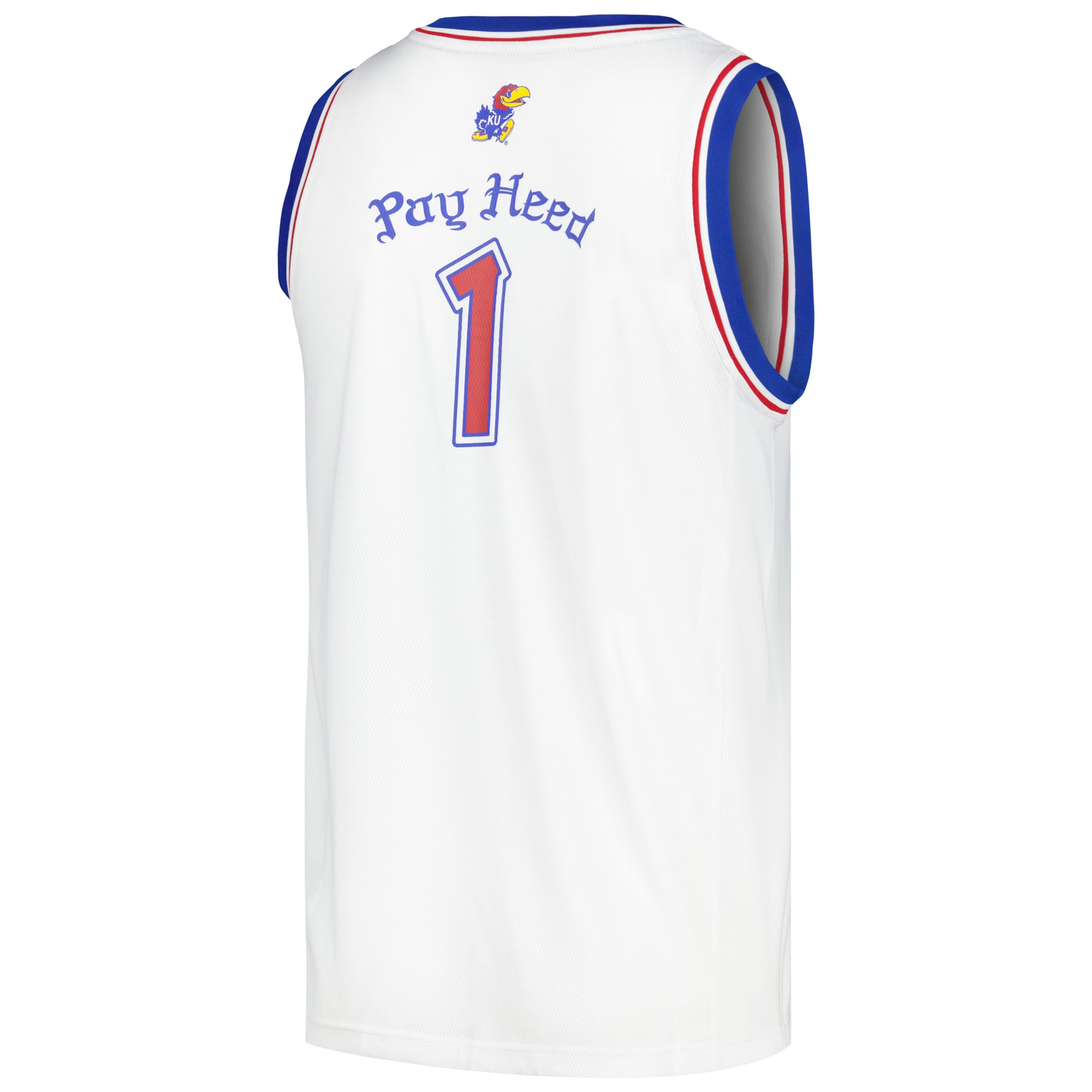 # Kansas Jayhawks Basketball Jersey White - back view