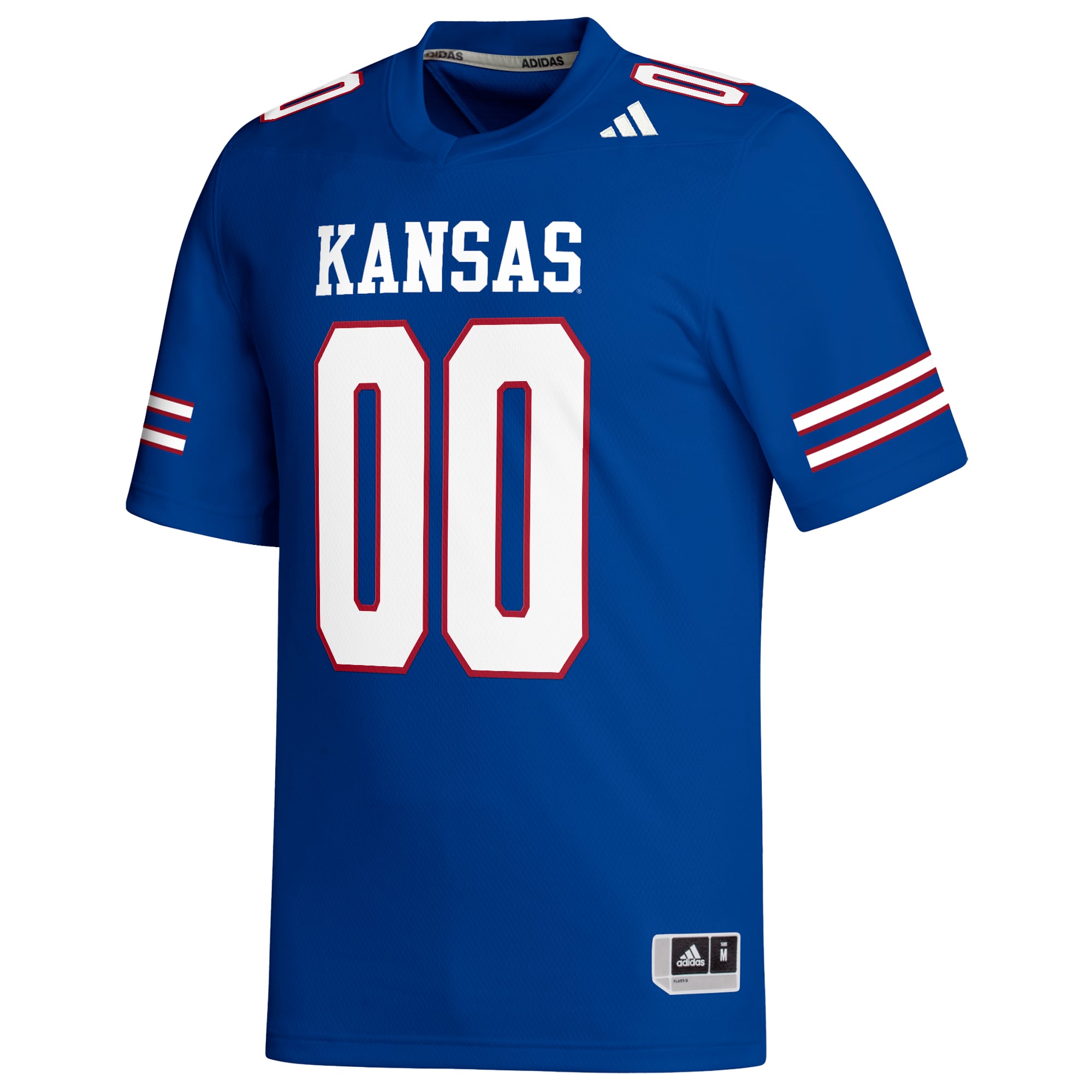 Kansas Jayhawks Custom Football Jersey Royal - front view