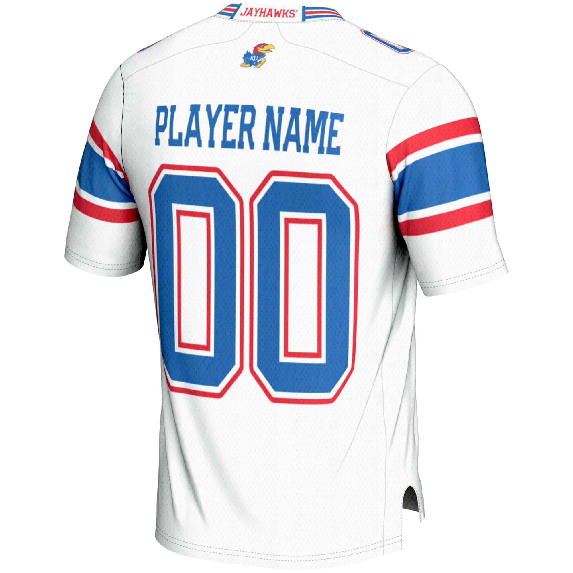 Kansas Jayhawks Football Jersey White - back view