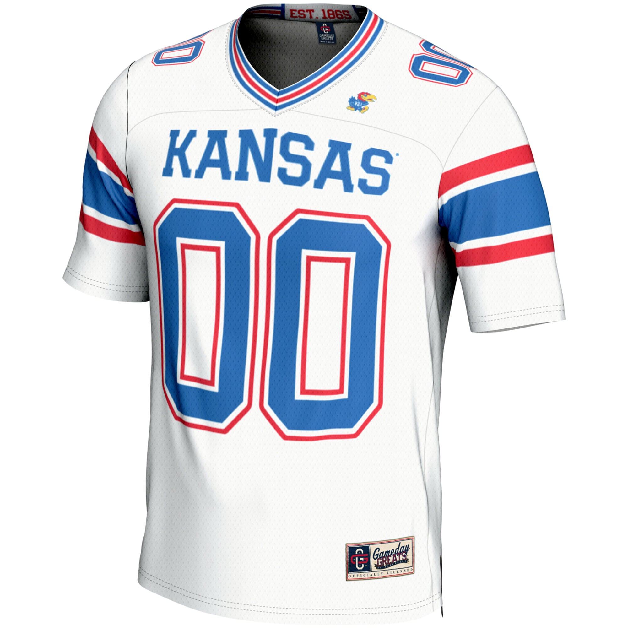 Kansas Jayhawks Football Jersey White - front view