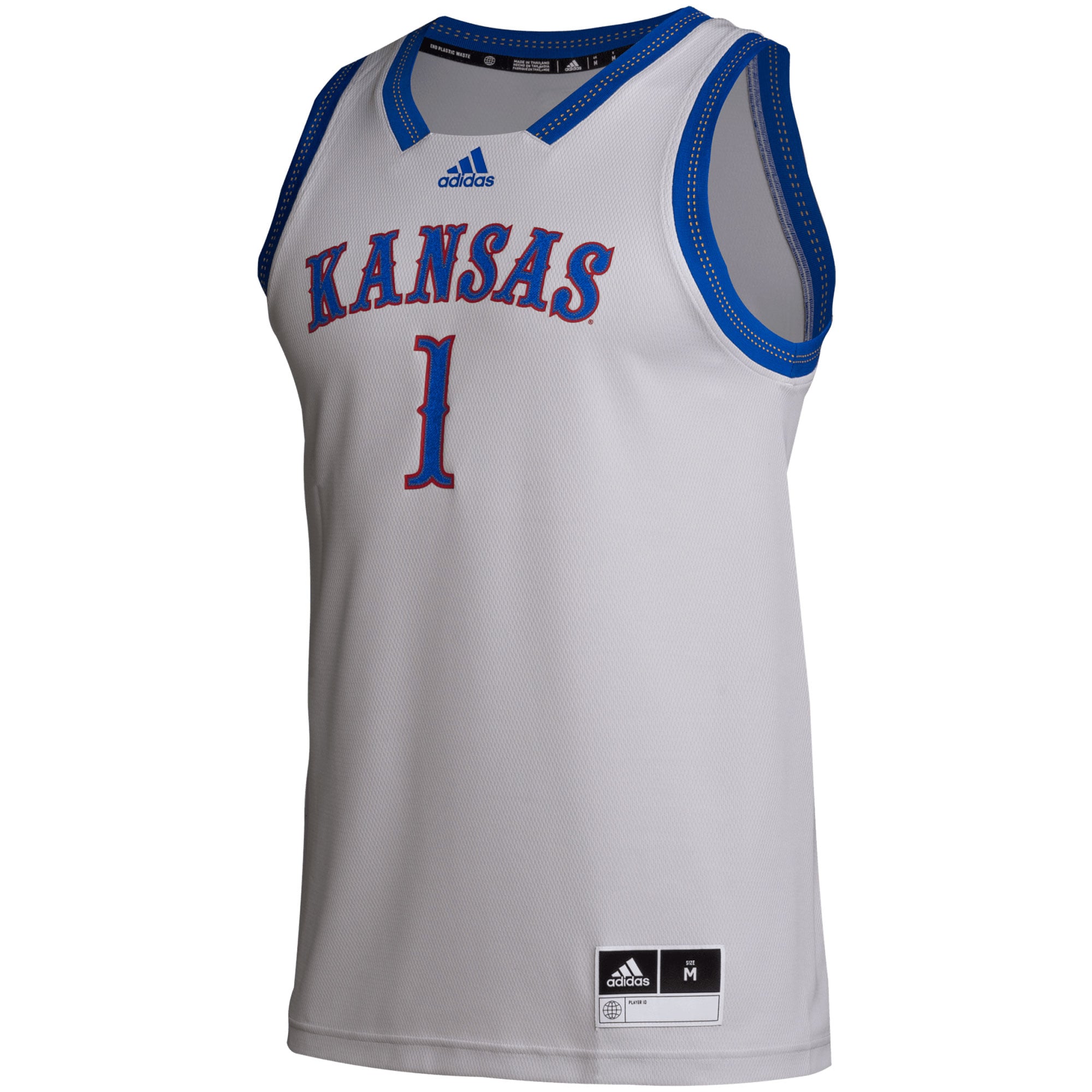 # Kansas Jayhawks Jersey Gray - front view