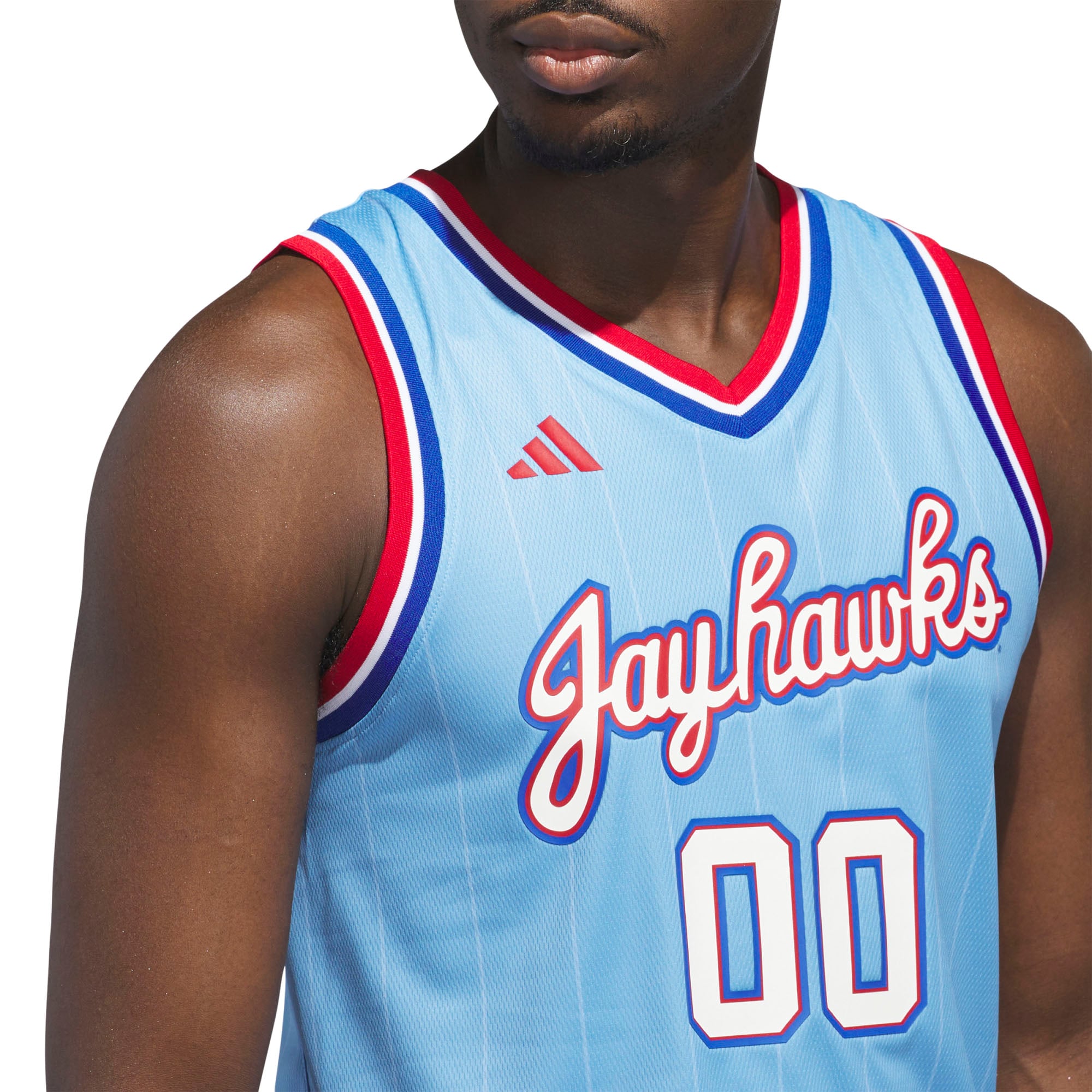 #00 Kansas Jayhawks Jersey Light Blue - detail view 1