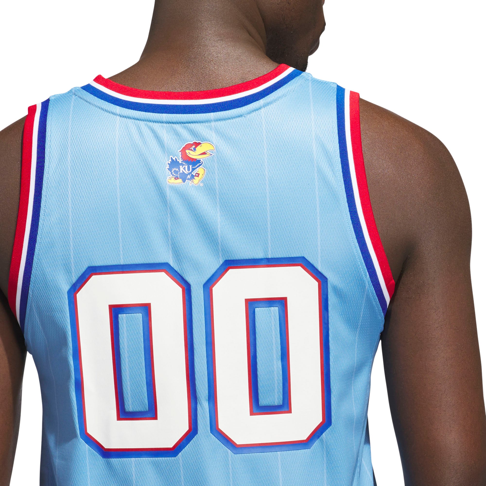 #00 Kansas Jayhawks Jersey Light Blue - detail view 2